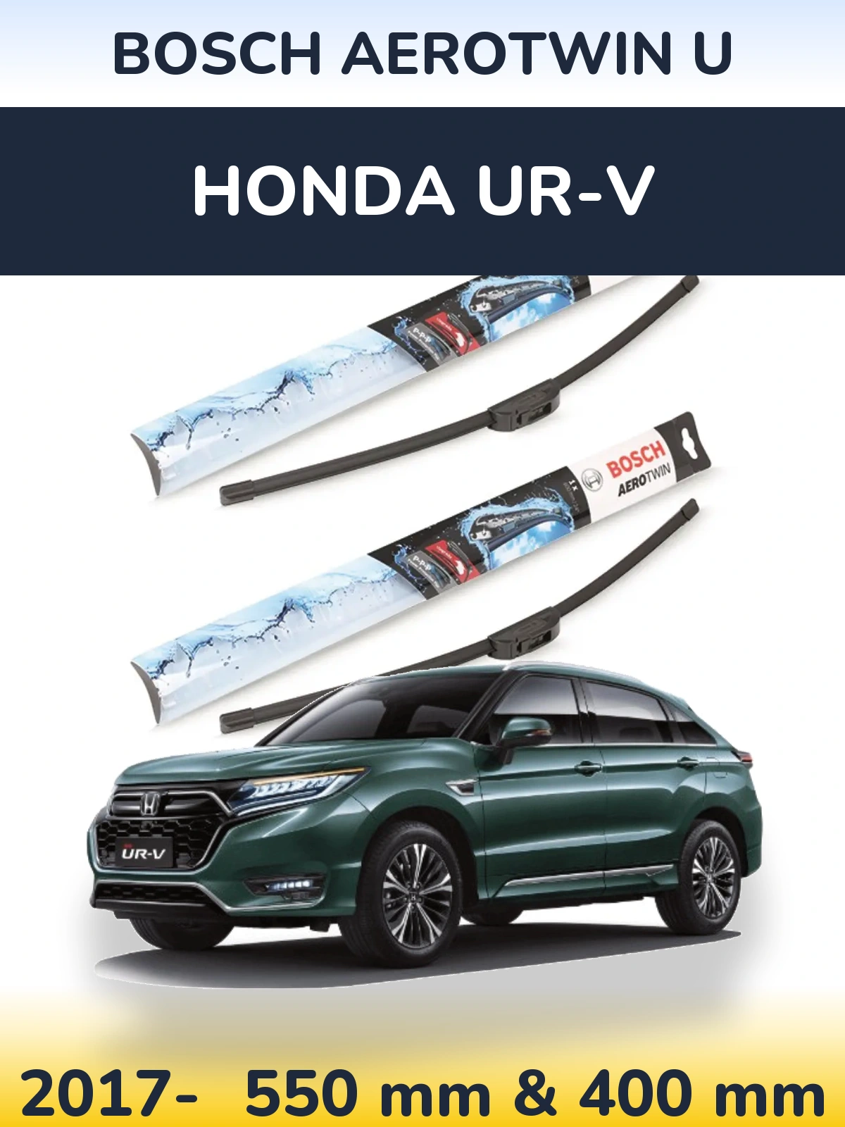 Torkarblad BOSCH AeroTwin U för Honda UR-V