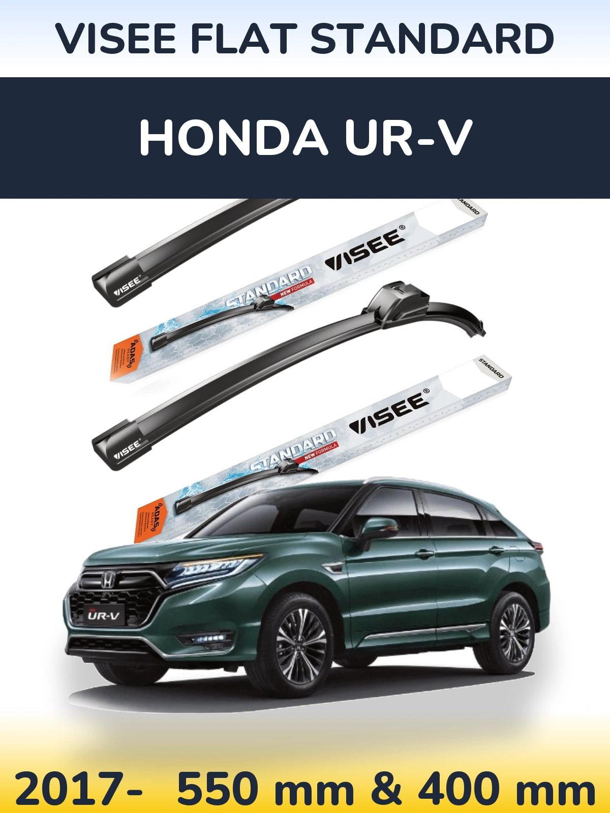 Torkarblad VISEE FLAT STANDARD för Honda UR-V