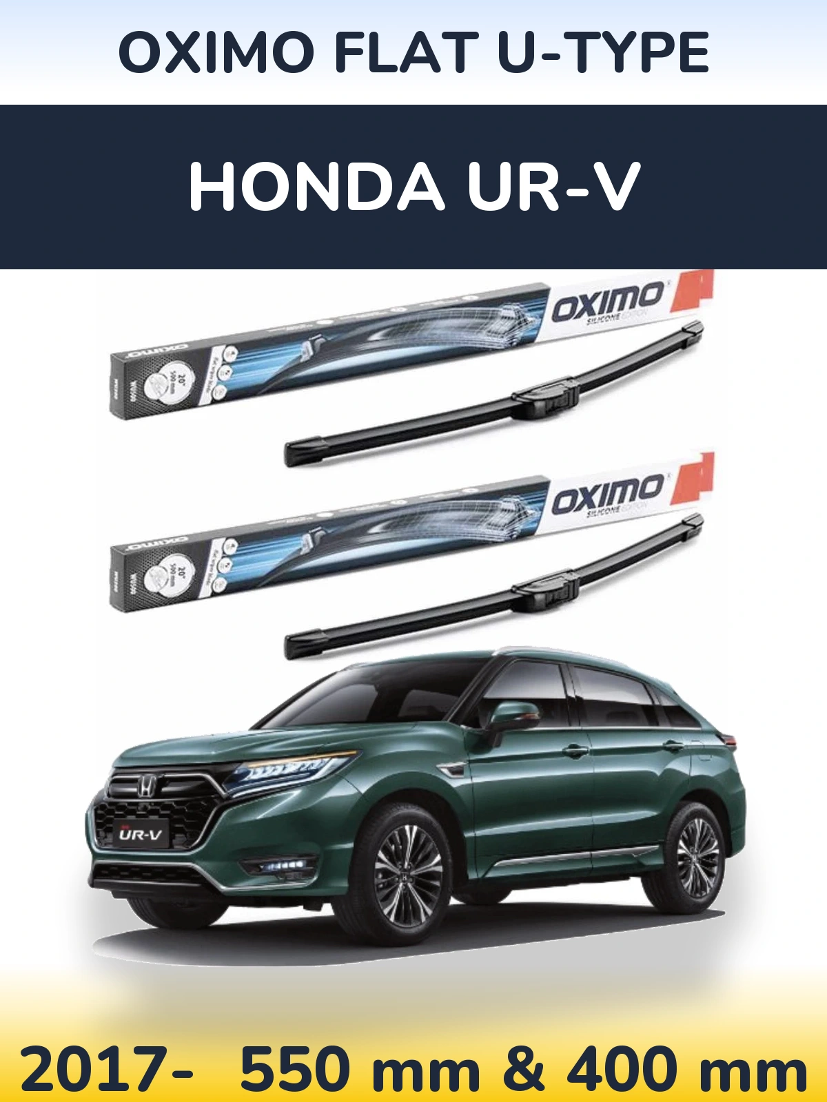 Torkarblad Oximo Flat U-type för Honda UR-V