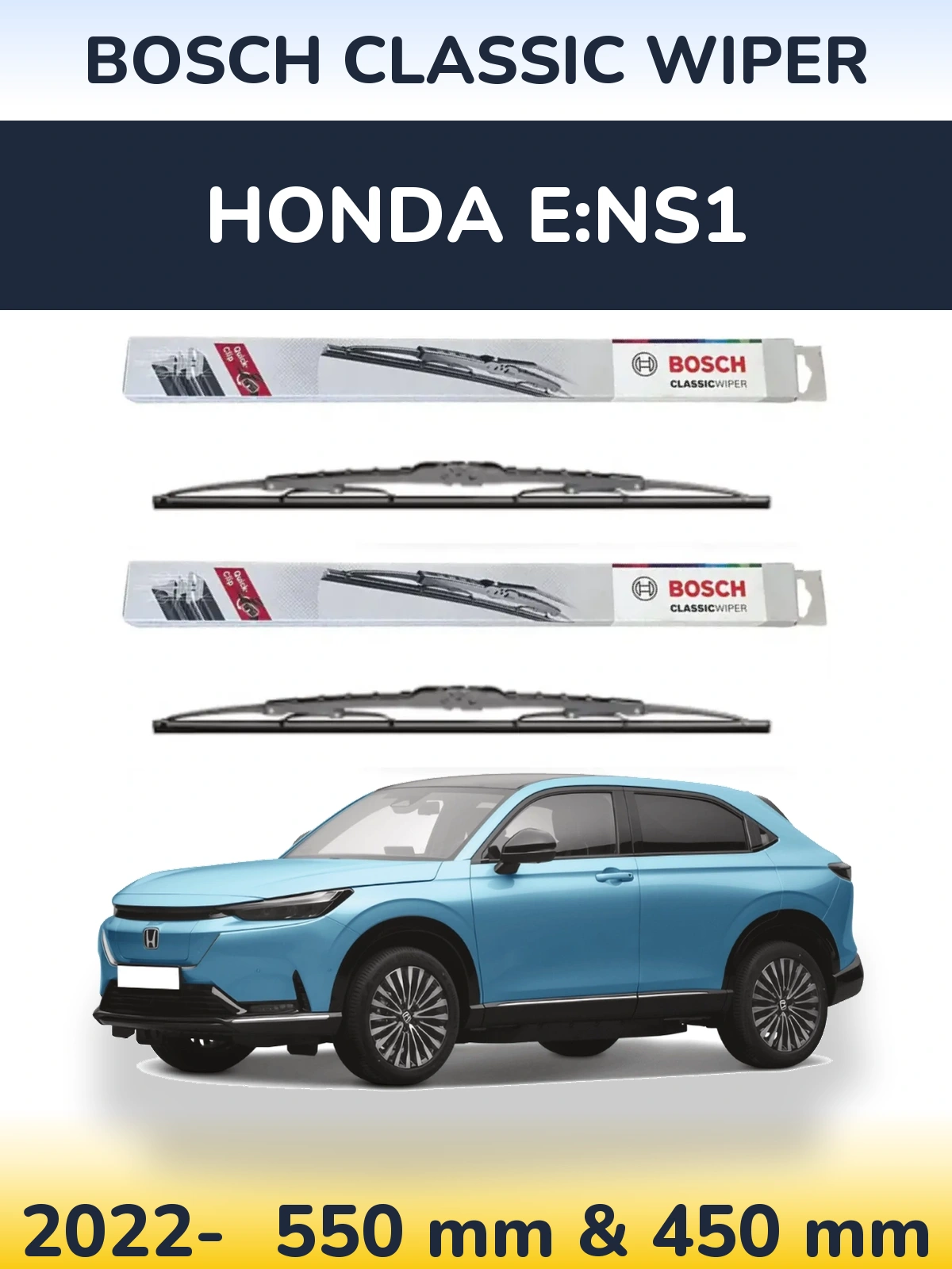 Torkarblad BOSCH Classic Wiper för Honda e:NS1