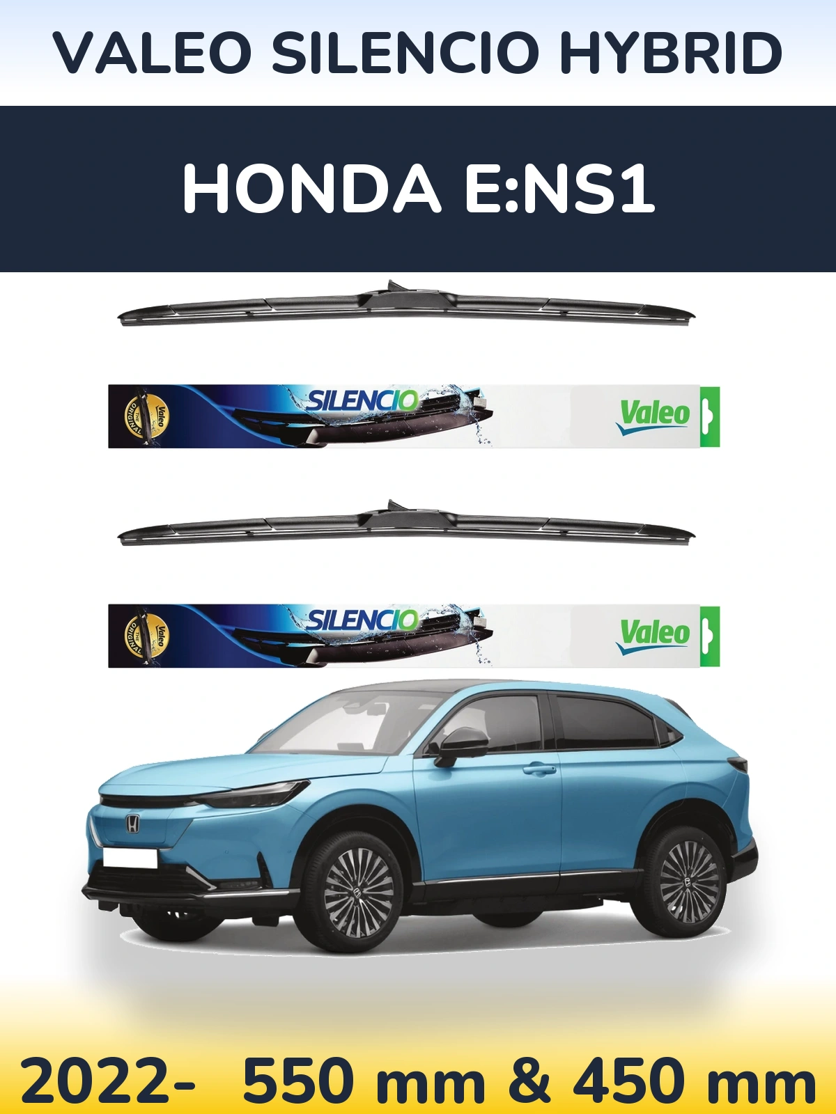 Torkarblad Valeo Silencio Hybrid för Honda e:NS1