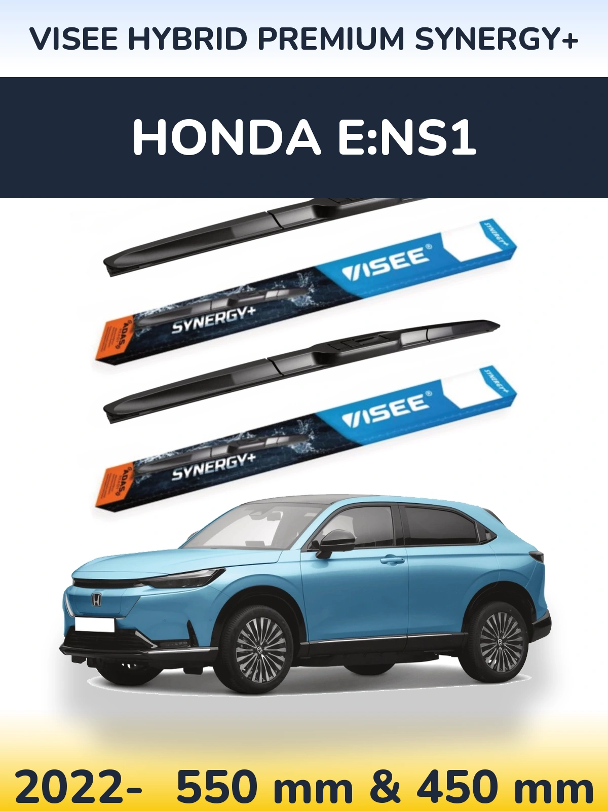 Torkarblad VISEE HYBRID PREMIUM SYNERGY+ för Honda e:NS1