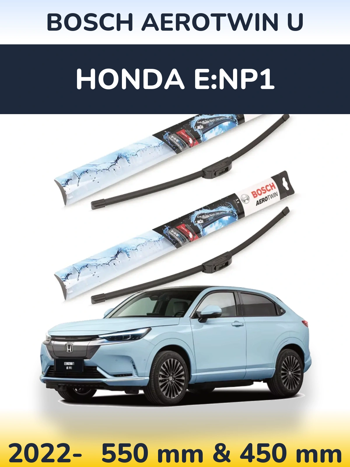 Torkarblad BOSCH AeroTwin U för Honda e:NP1