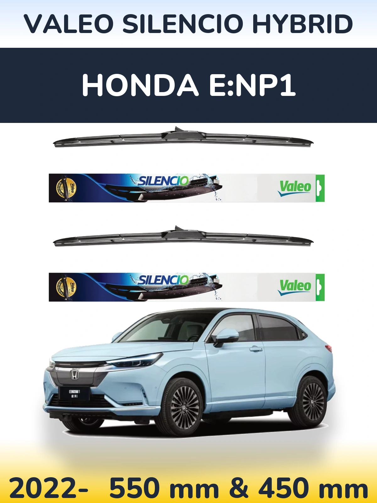 Torkarblad Valeo Silencio Hybrid för Honda e:NP1