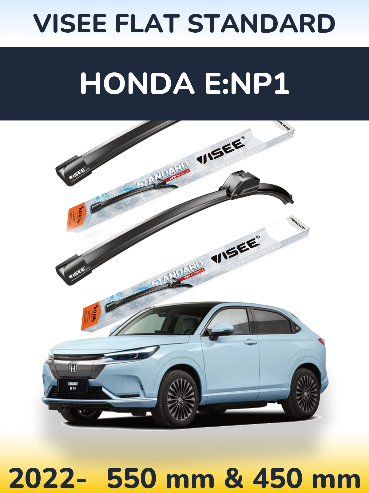 Torkarblad VISEE FLAT STANDARD för Honda e:NP1