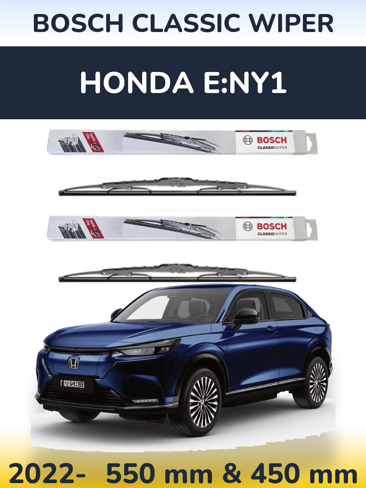Torkarblad BOSCH Classic Wiper för Honda e:Ny1