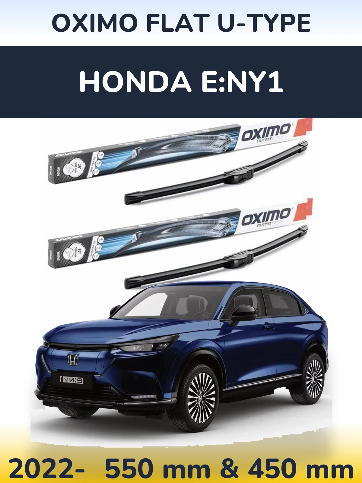 Torkarblad Oximo Flat U-type för Honda e:Ny1