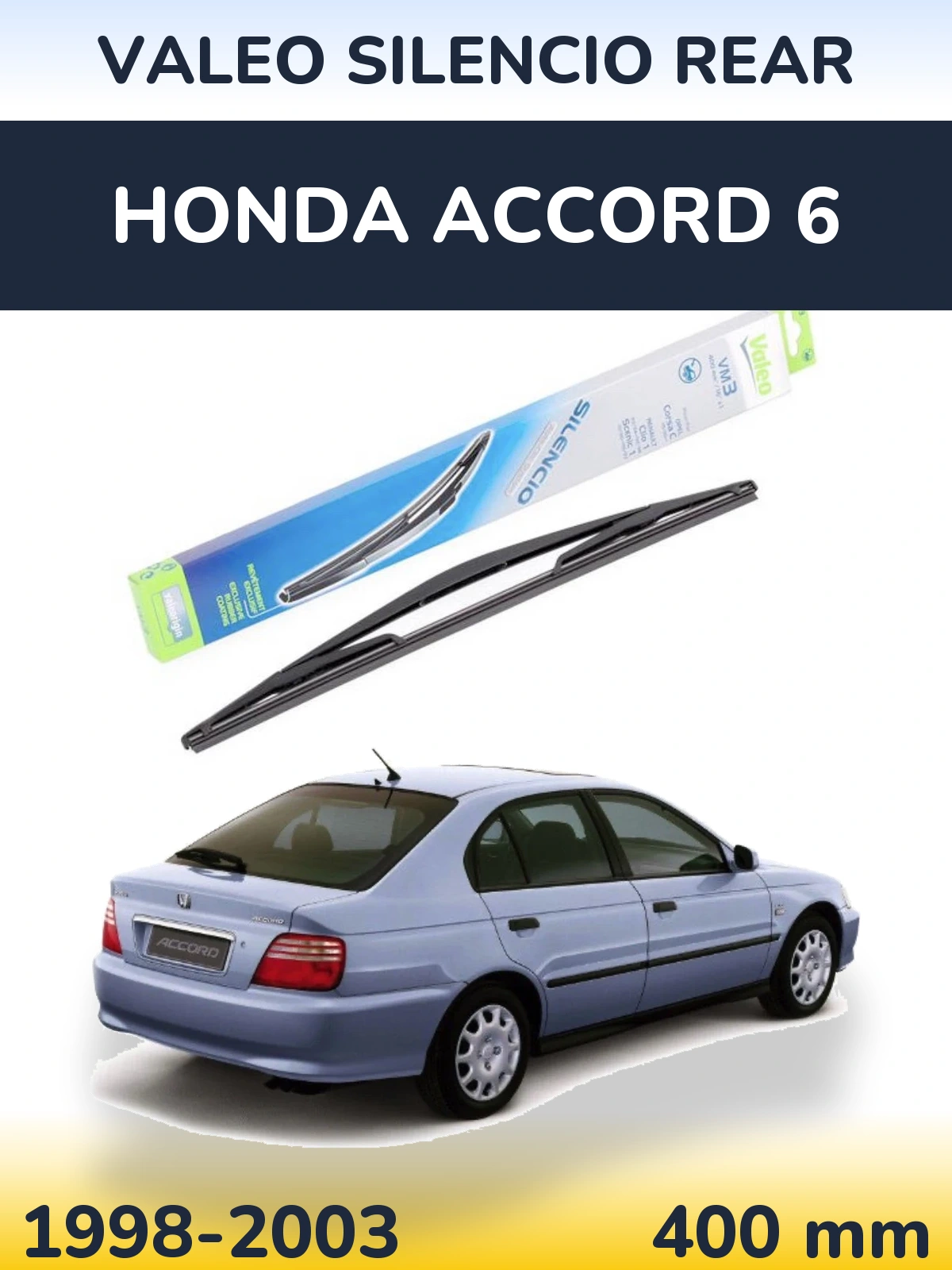 Torkarblad Valeo Silencio Rear för Honda Accord 6