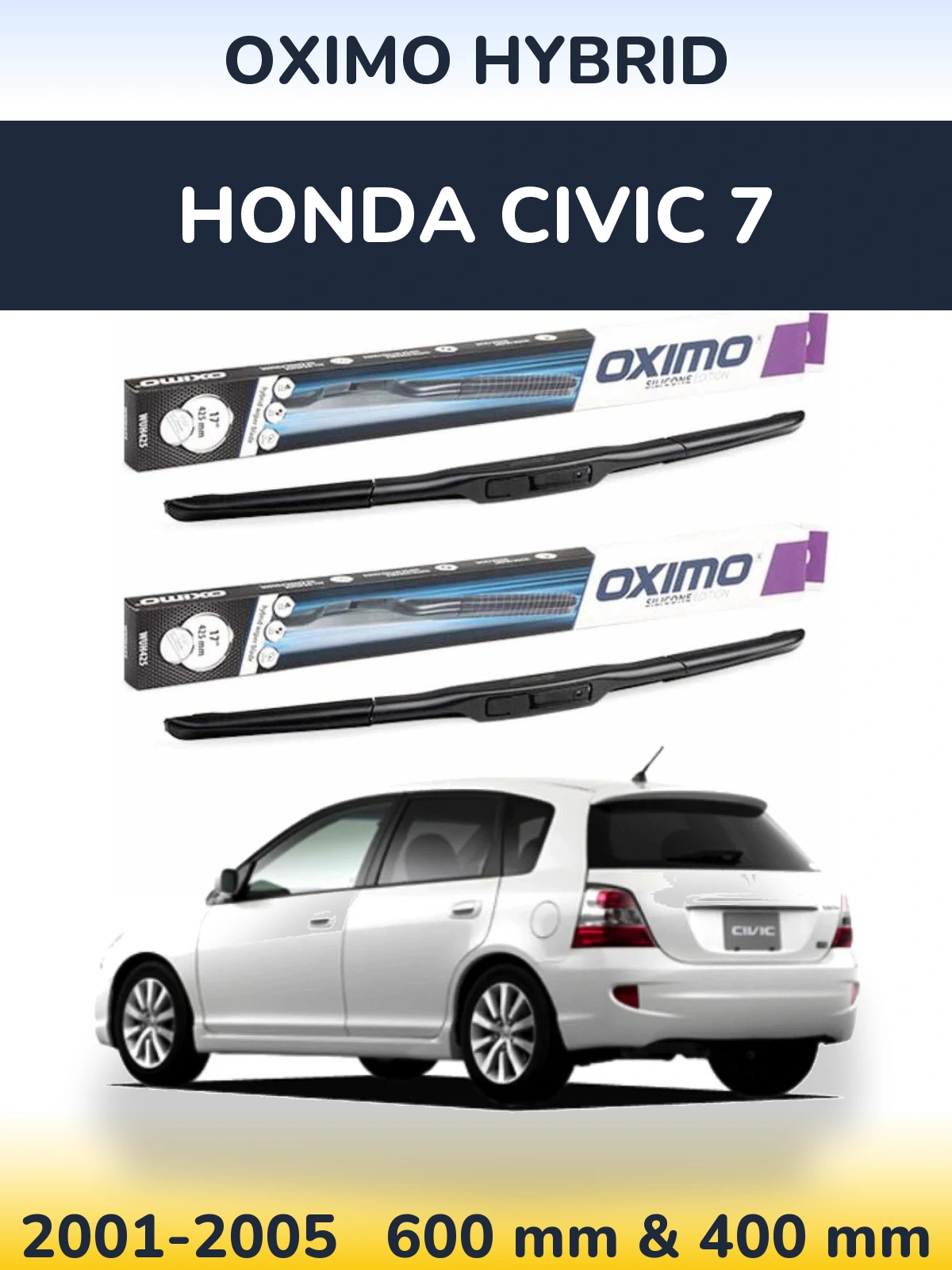 Torkarblad Oximo Hybrid för Honda Civic 7