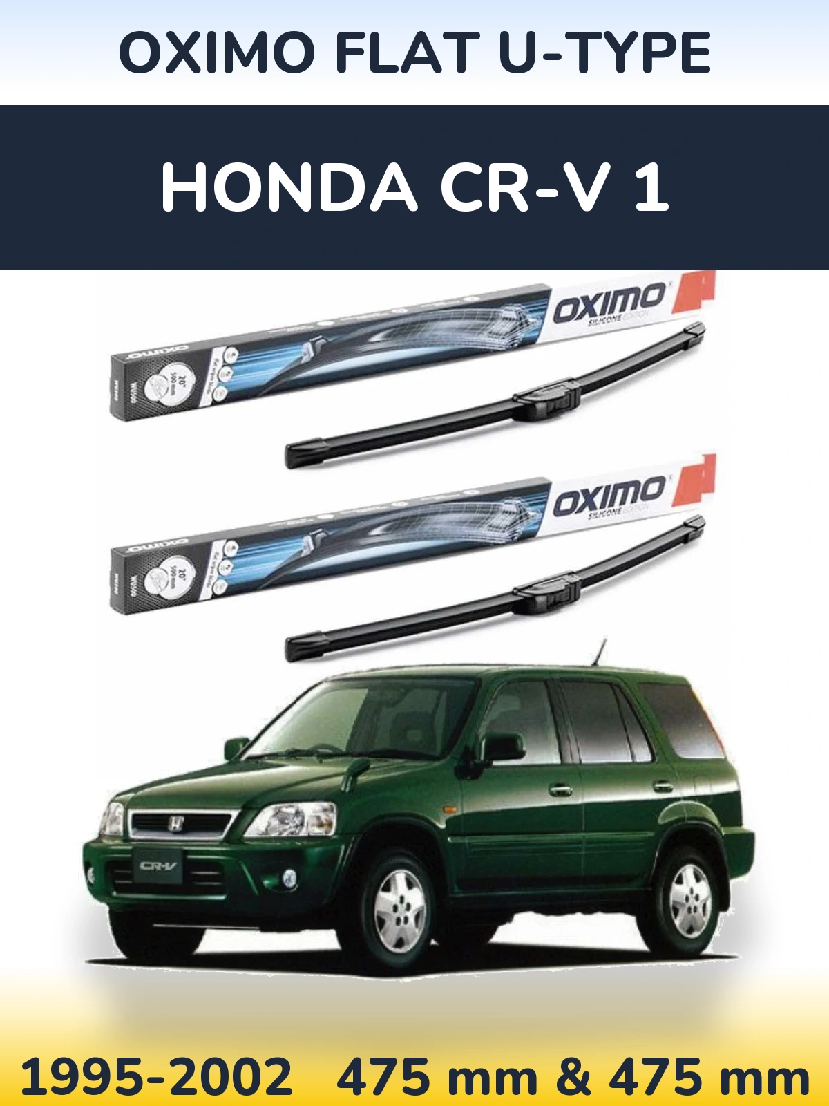 Torkarblad Oximo Flat U-type för Honda CR-V 1