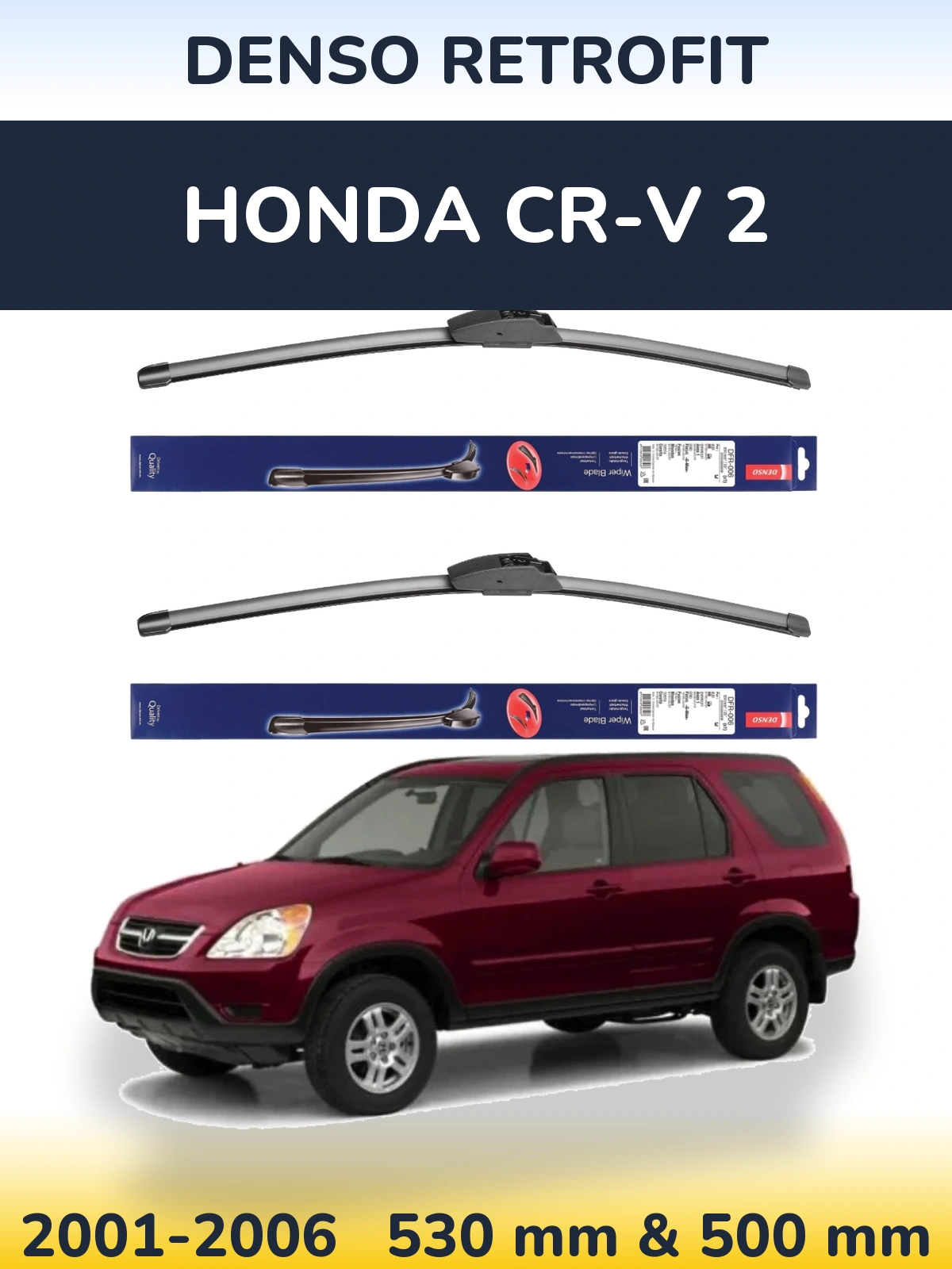 Torkarblad Denso Retrofit för Honda CR-V 2