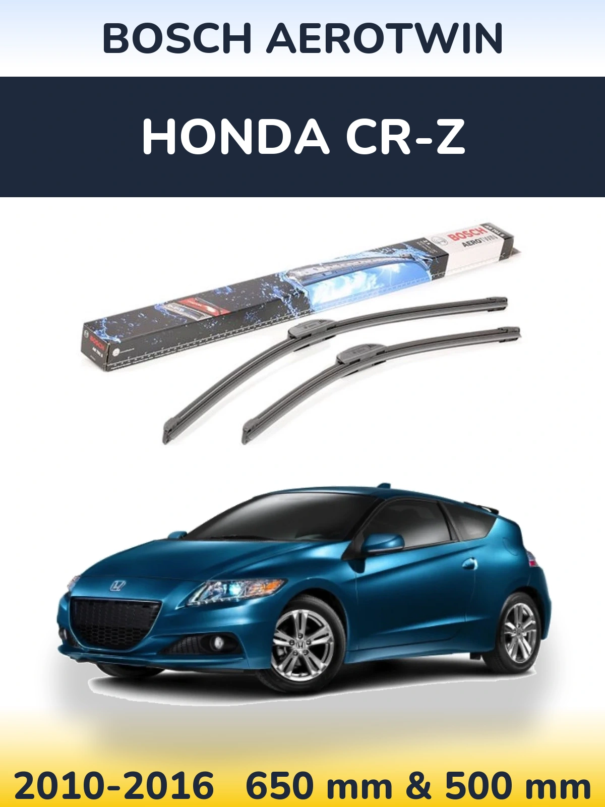 Torkarblad BOSCH AeroTwin för Honda CR-Z