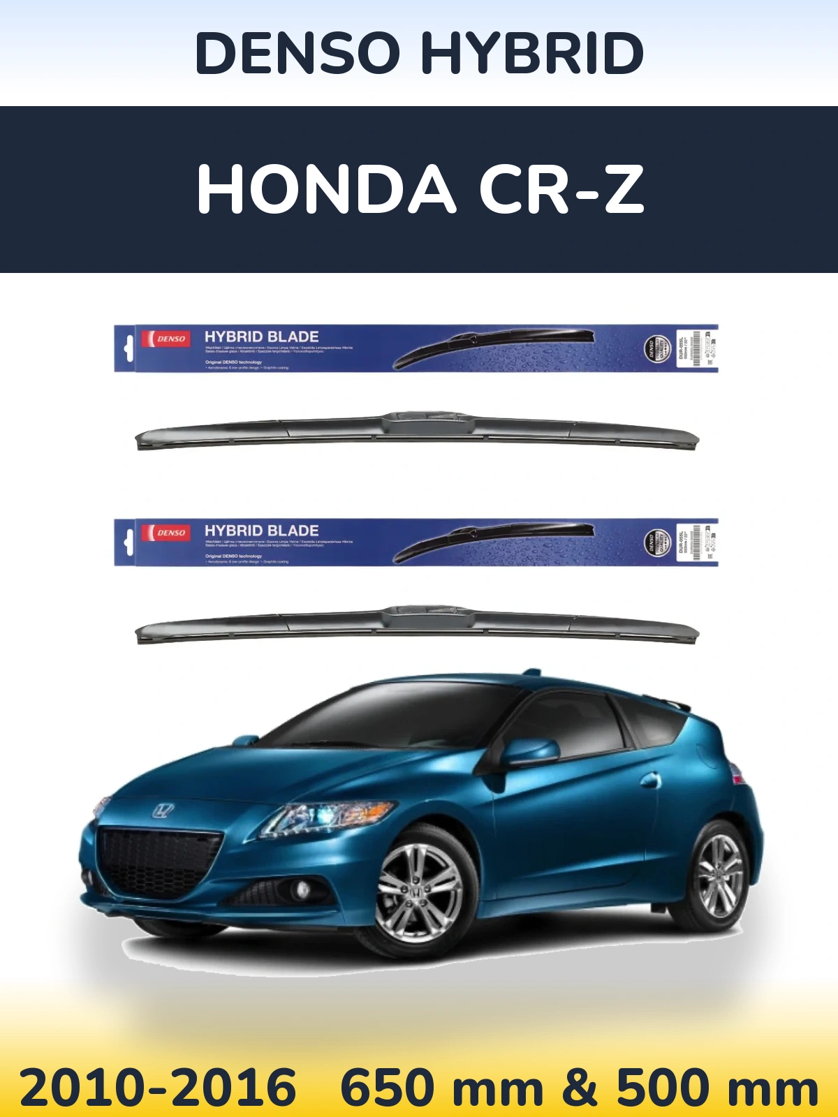 Torkarblad Denso Hybrid för Honda CR-Z
