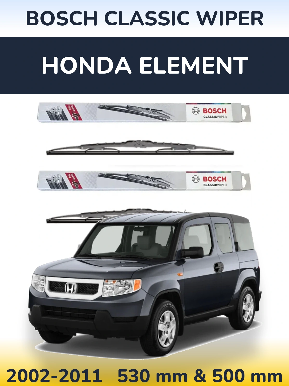 Torkarblad BOSCH Classic Wiper för Honda Element