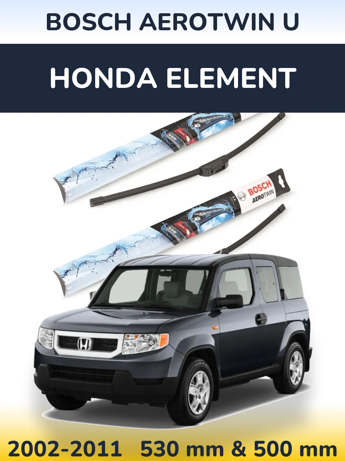 Torkarblad BOSCH AeroTwin U för Honda Element