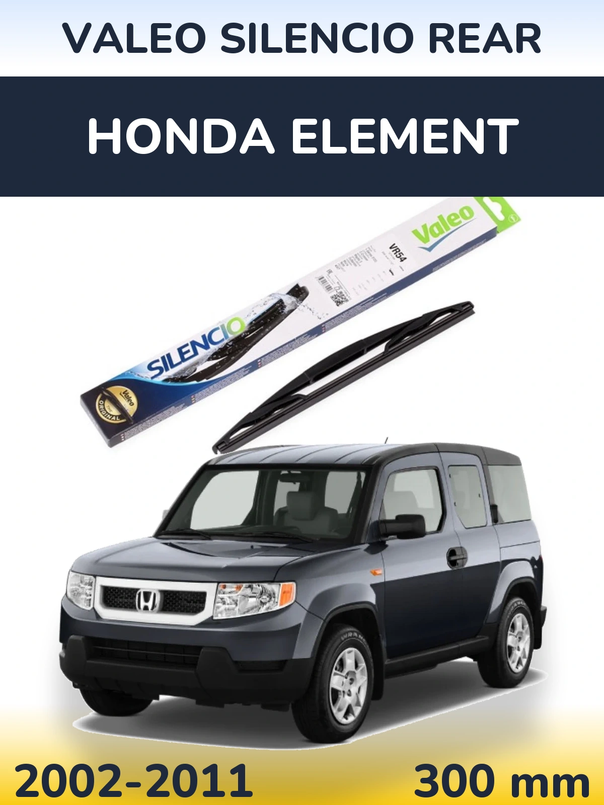 Torkarblad Valeo Silencio Rear för Honda Element