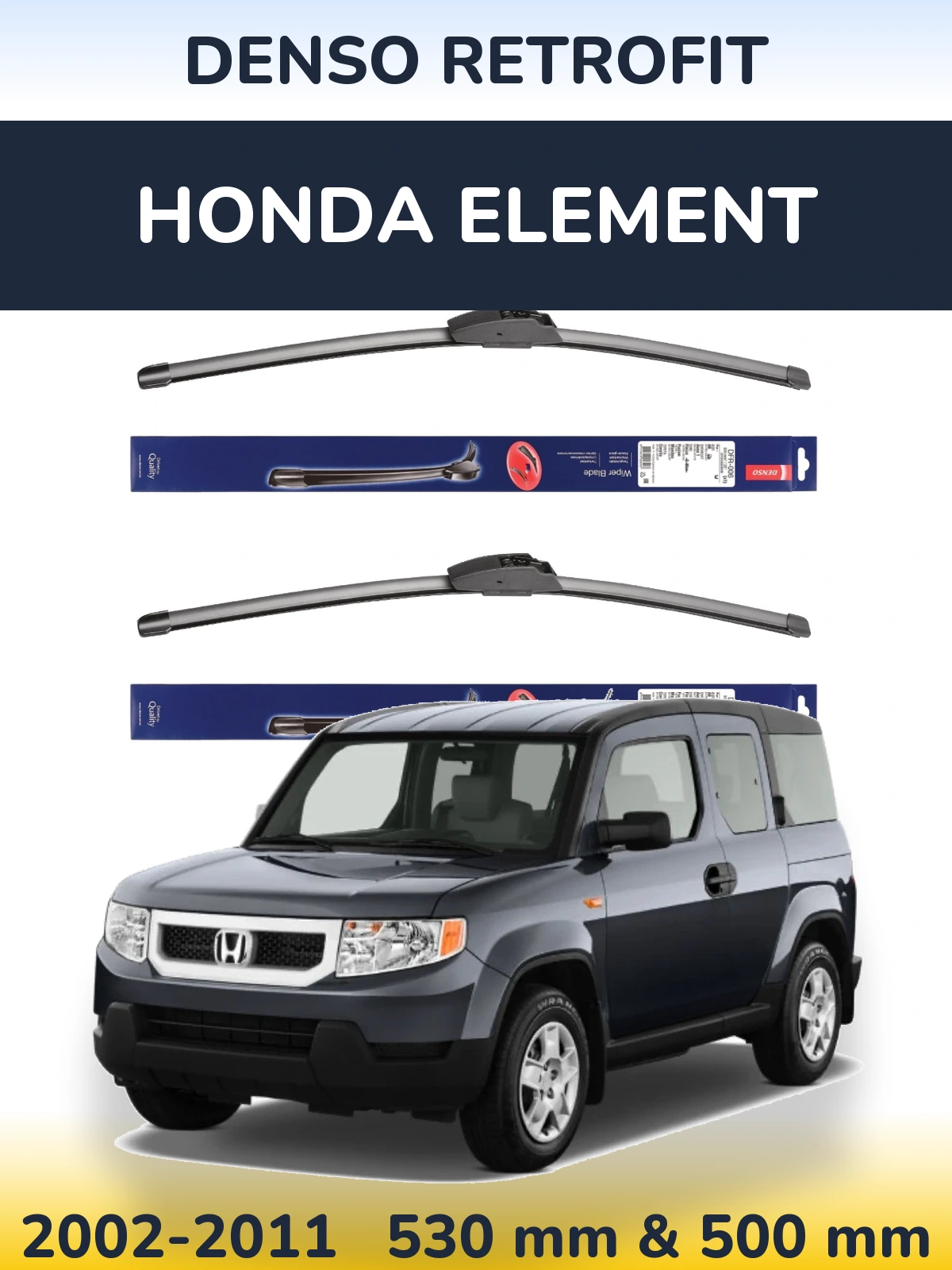 Torkarblad Denso Retrofit för Honda Element