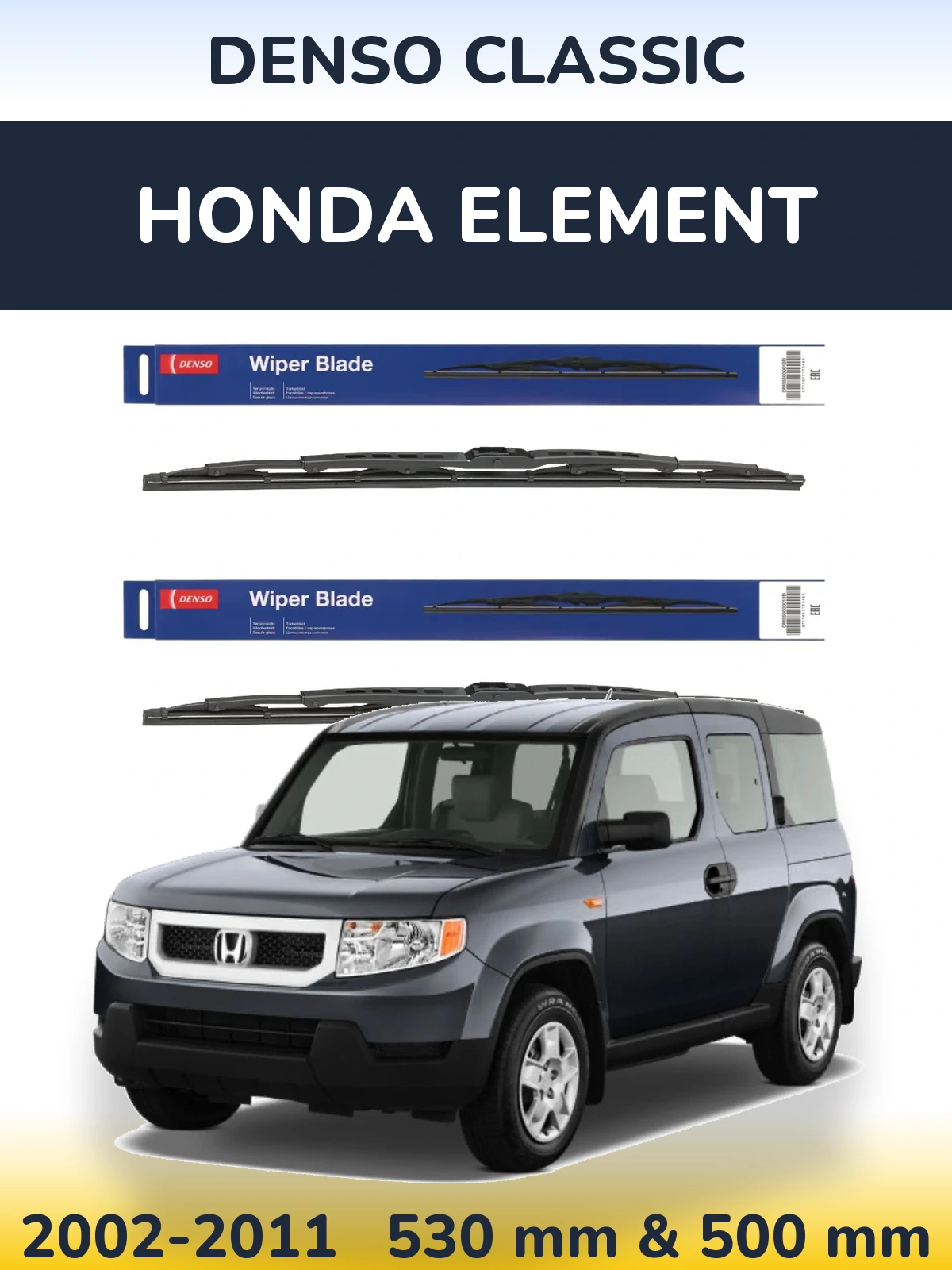 Torkarblad Denso Classic för Honda Element