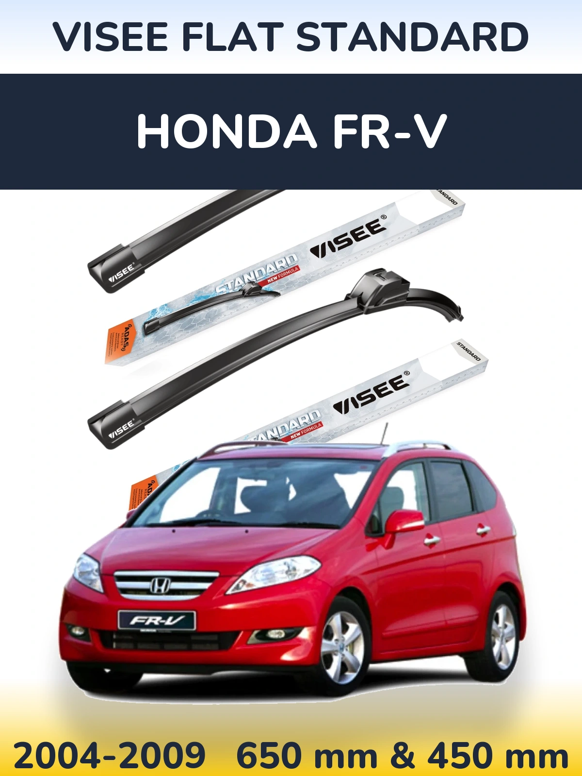 Torkarblad VISEE FLAT STANDARD för Honda FR-V