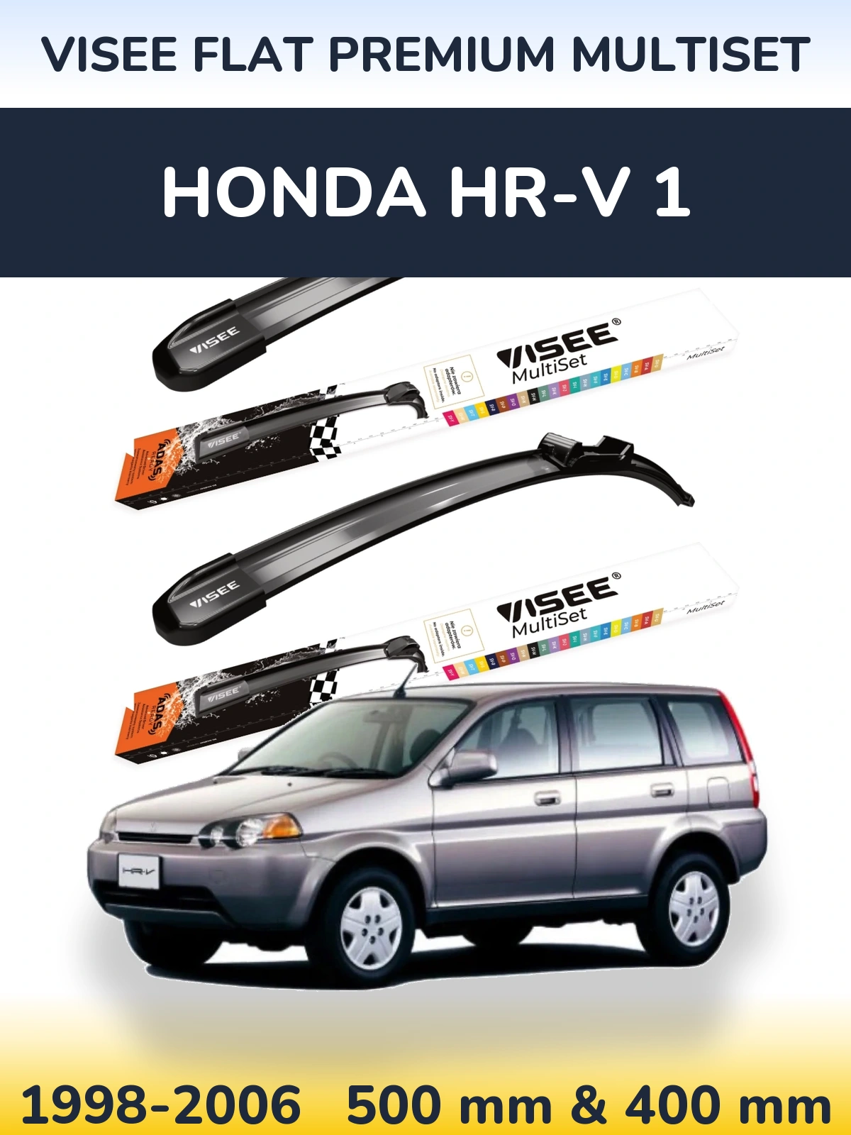 Torkarblad VISEE FLAT PREMIUM MultiSet för Honda HR-V 1