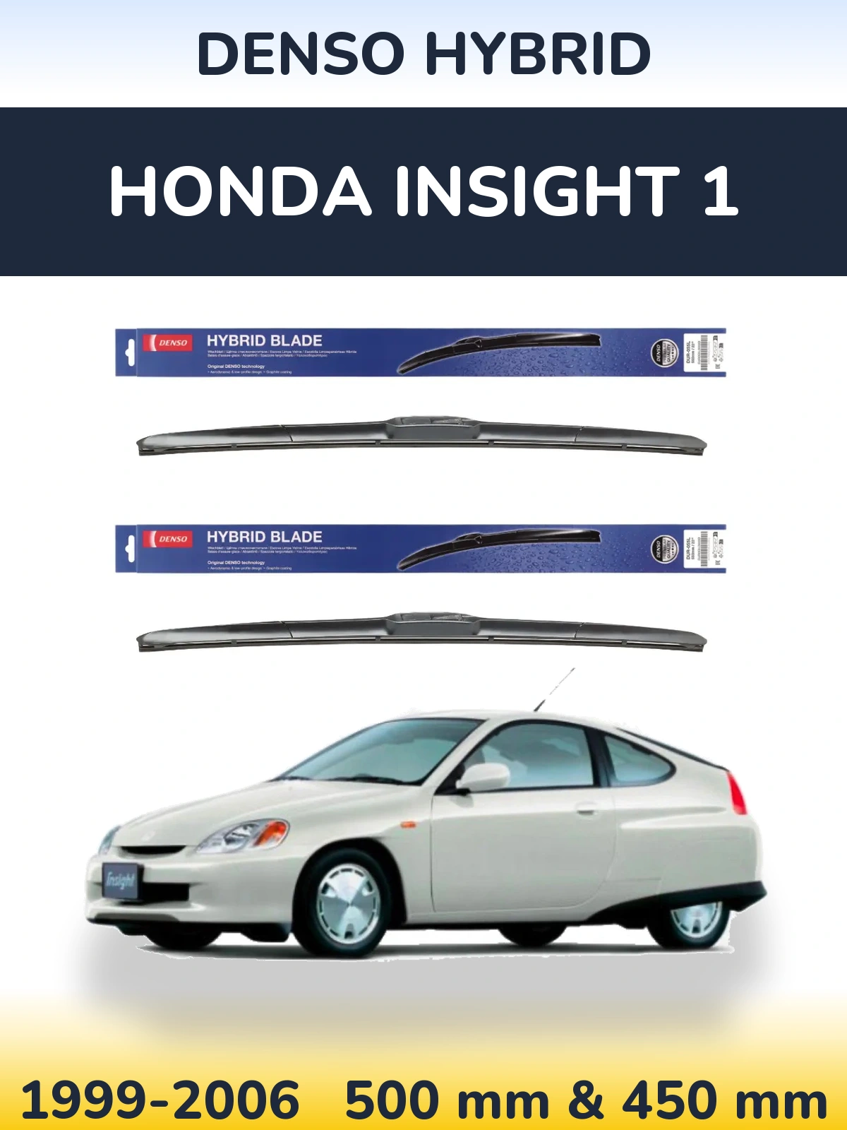 Torkarblad Denso Hybrid för Honda Insight 1