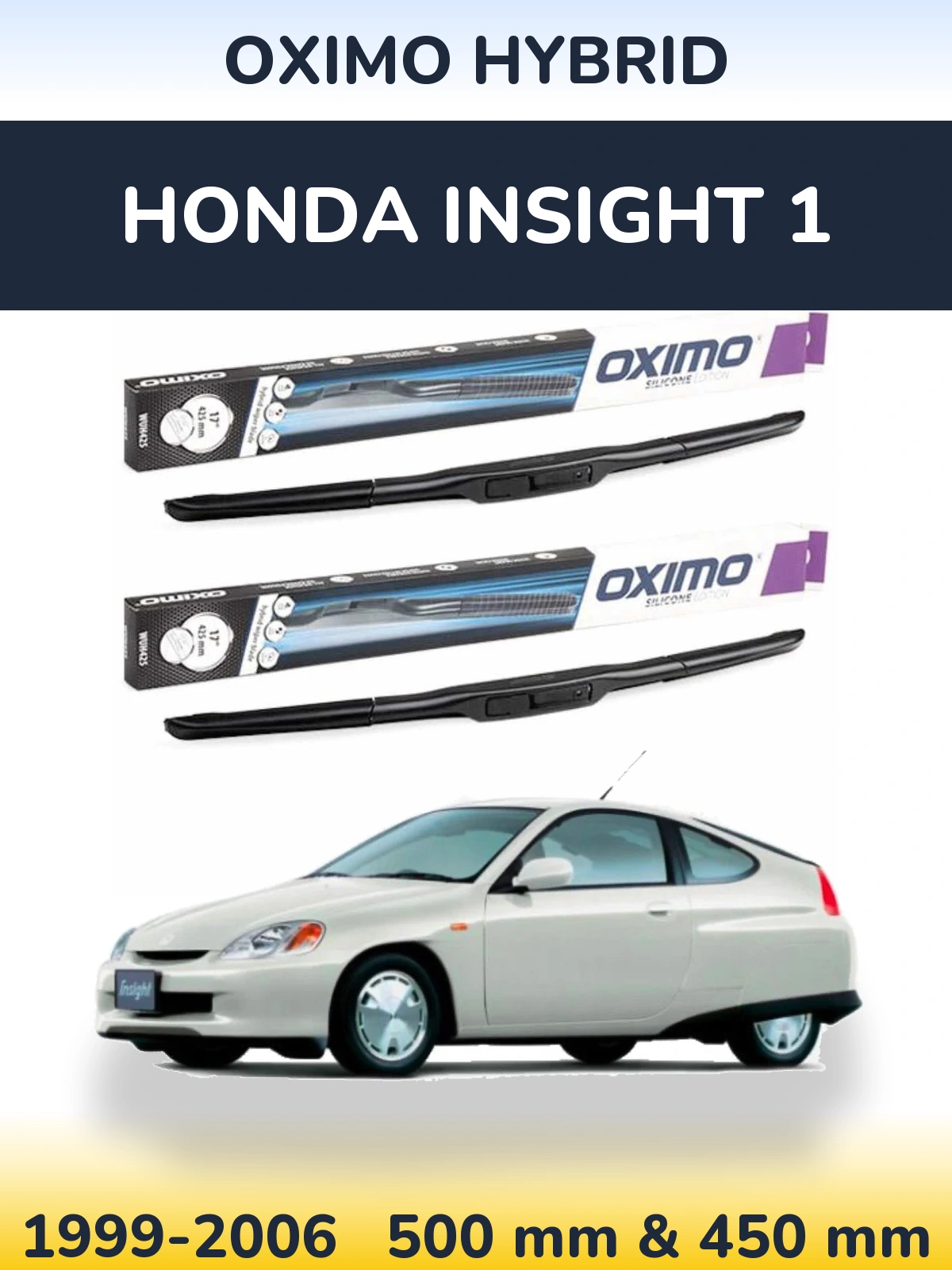 Torkarblad Oximo Hybrid för Honda Insight 1