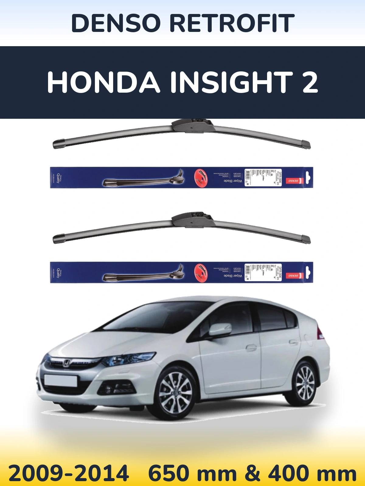 Torkarblad Denso Retrofit för Honda Insight 2