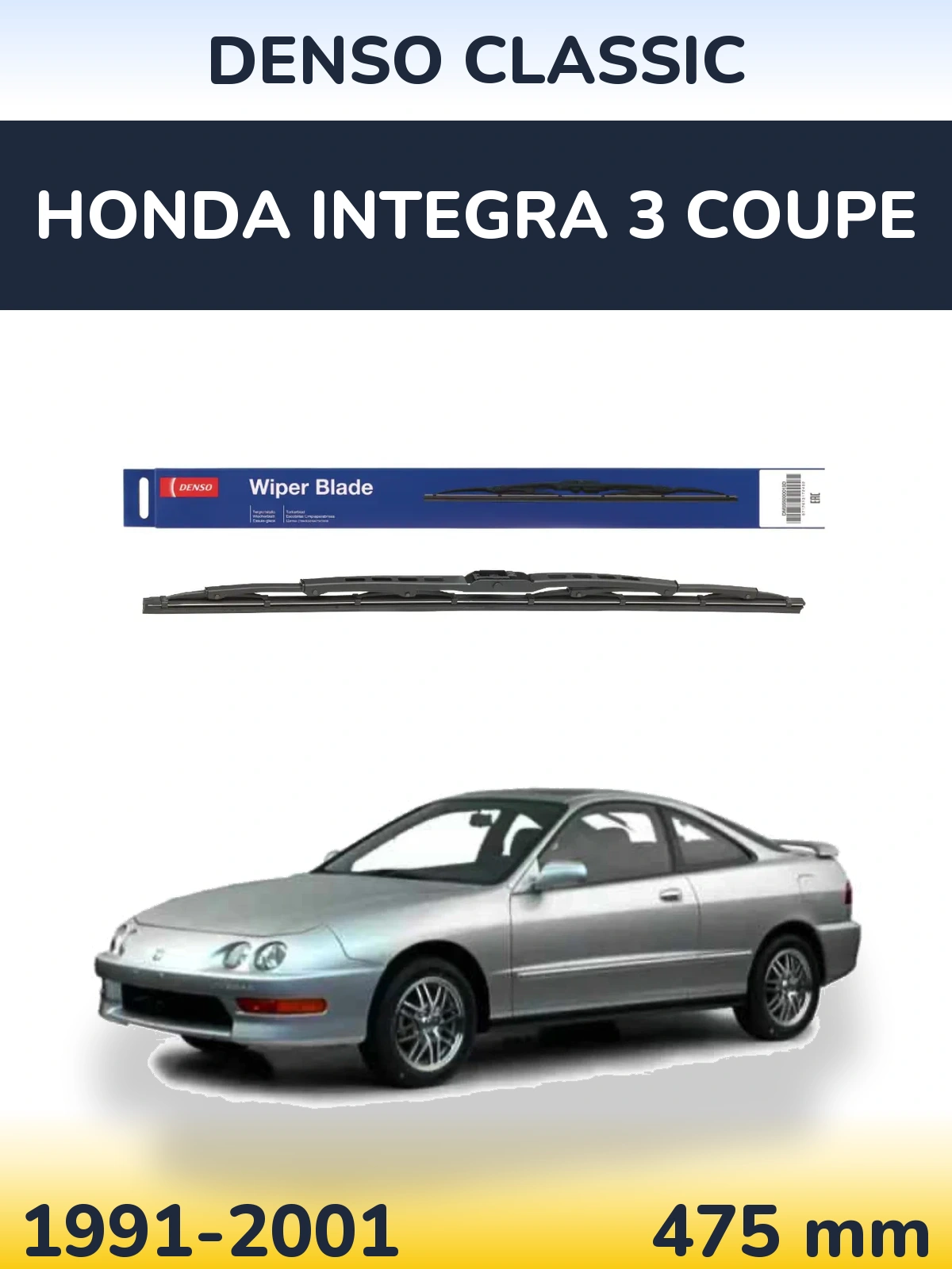 Torkarblad Denso Classic för Honda Integra 3 coupe