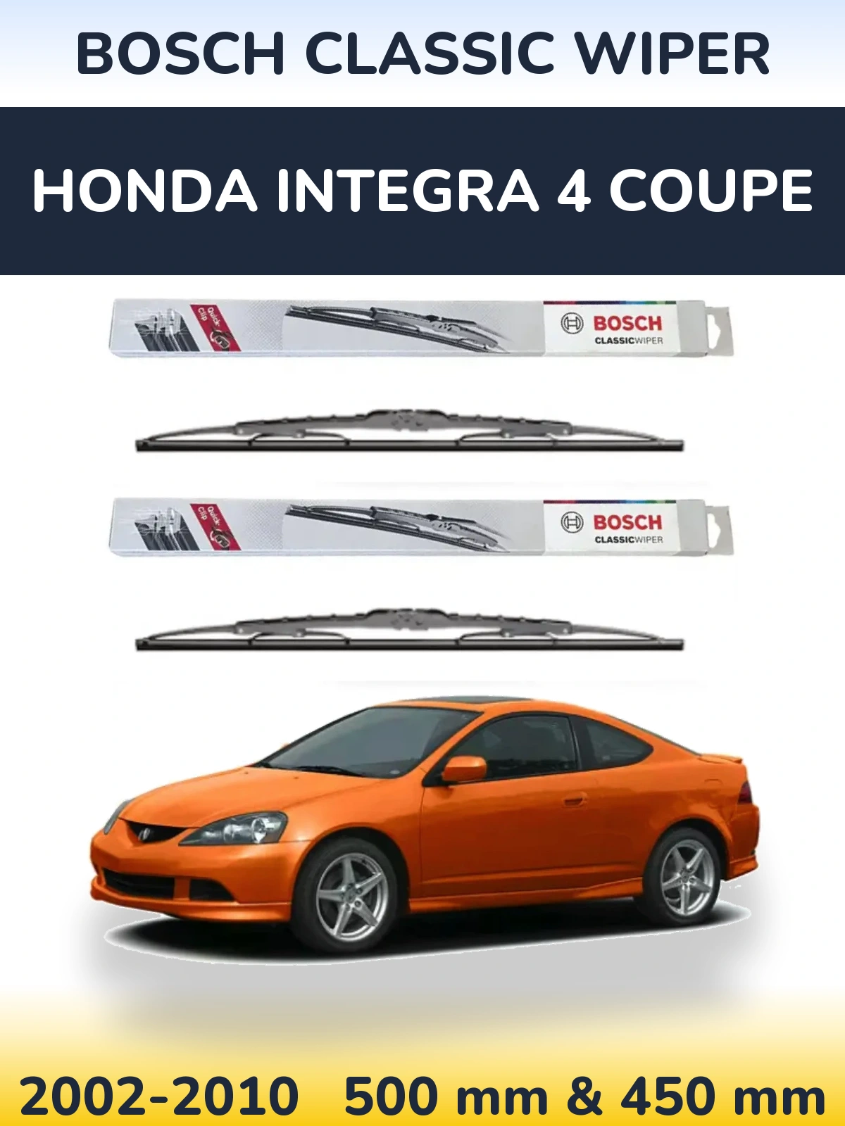 Torkarblad BOSCH Classic Wiper för Honda Integra 4 coupe