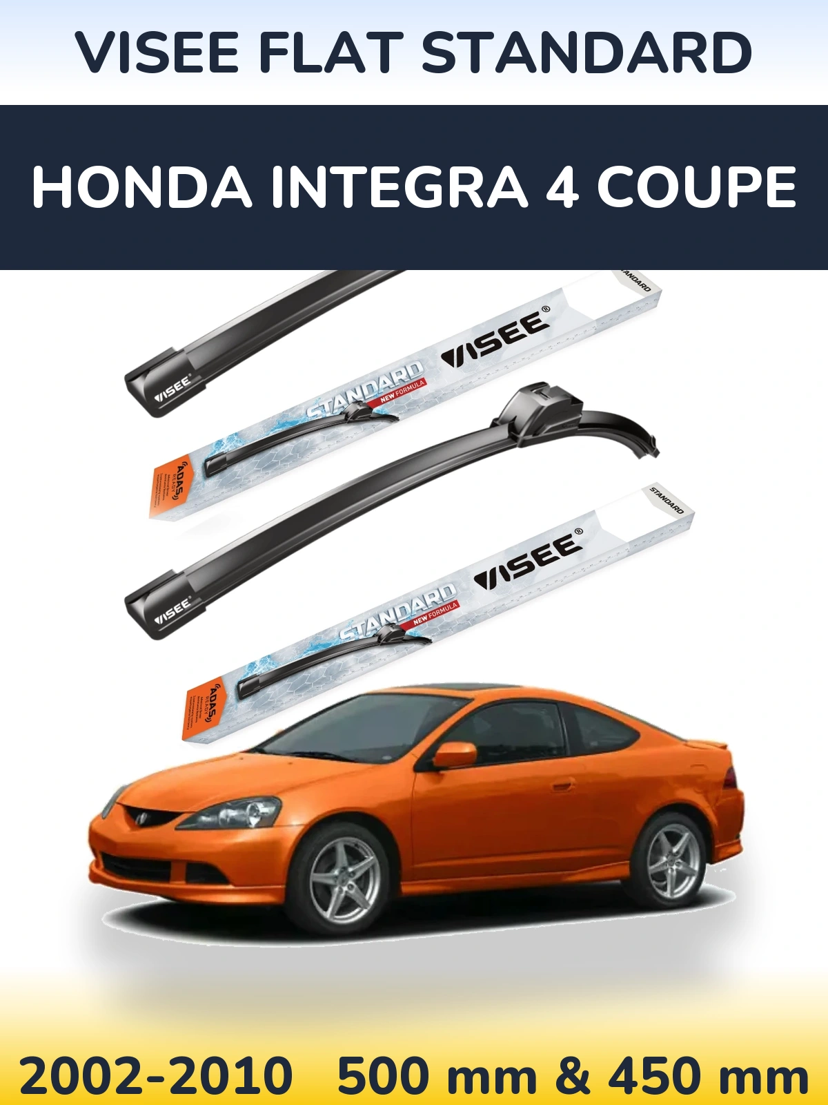 Torkarblad VISEE FLAT STANDARD för Honda Integra 4 coupe