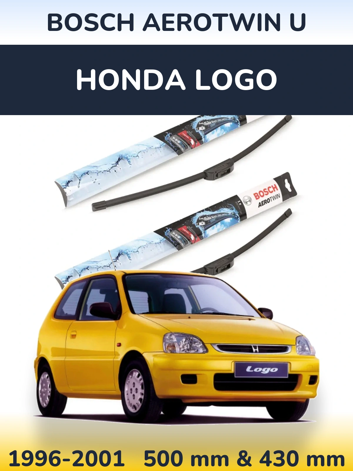 Torkarblad BOSCH AeroTwin U för Honda Logo