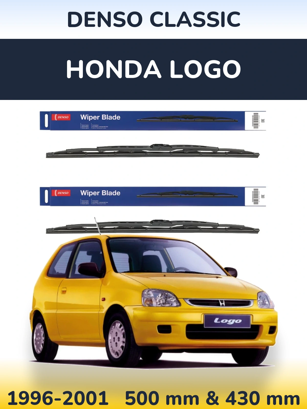 Torkarblad Denso Classic för Honda Logo