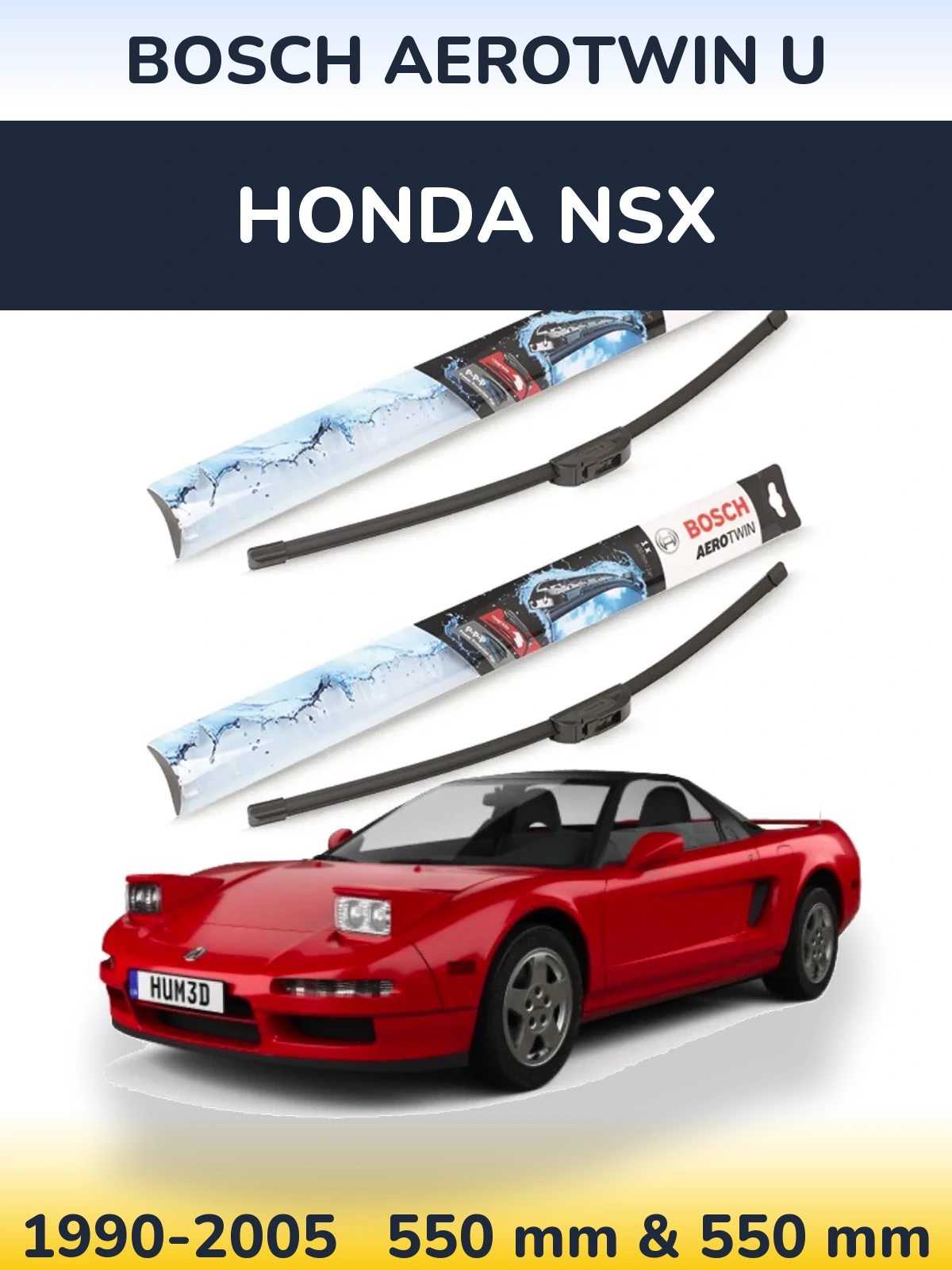 Torkarblad BOSCH AeroTwin U för Honda NSX