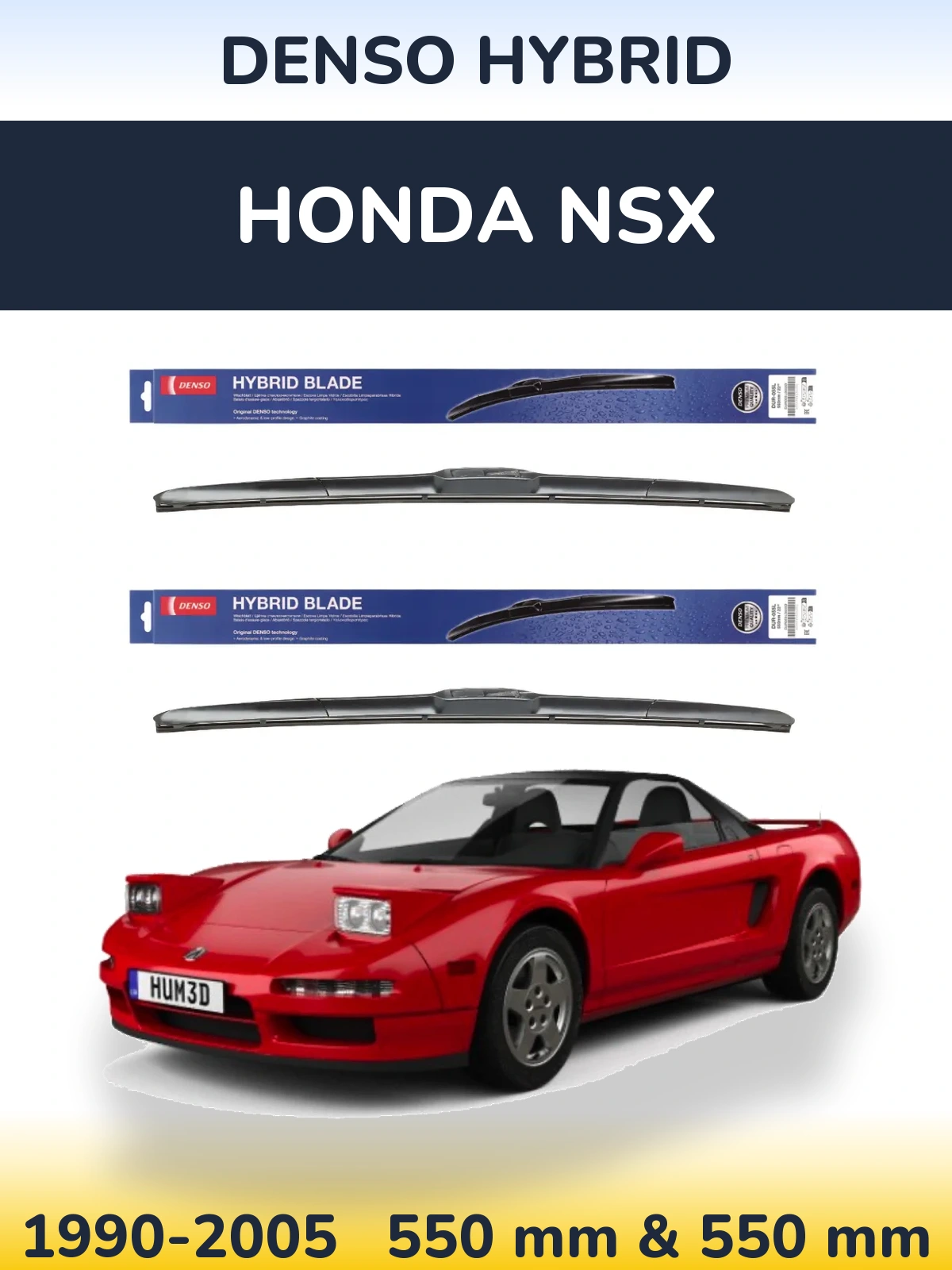 Torkarblad Denso Hybrid för Honda NSX