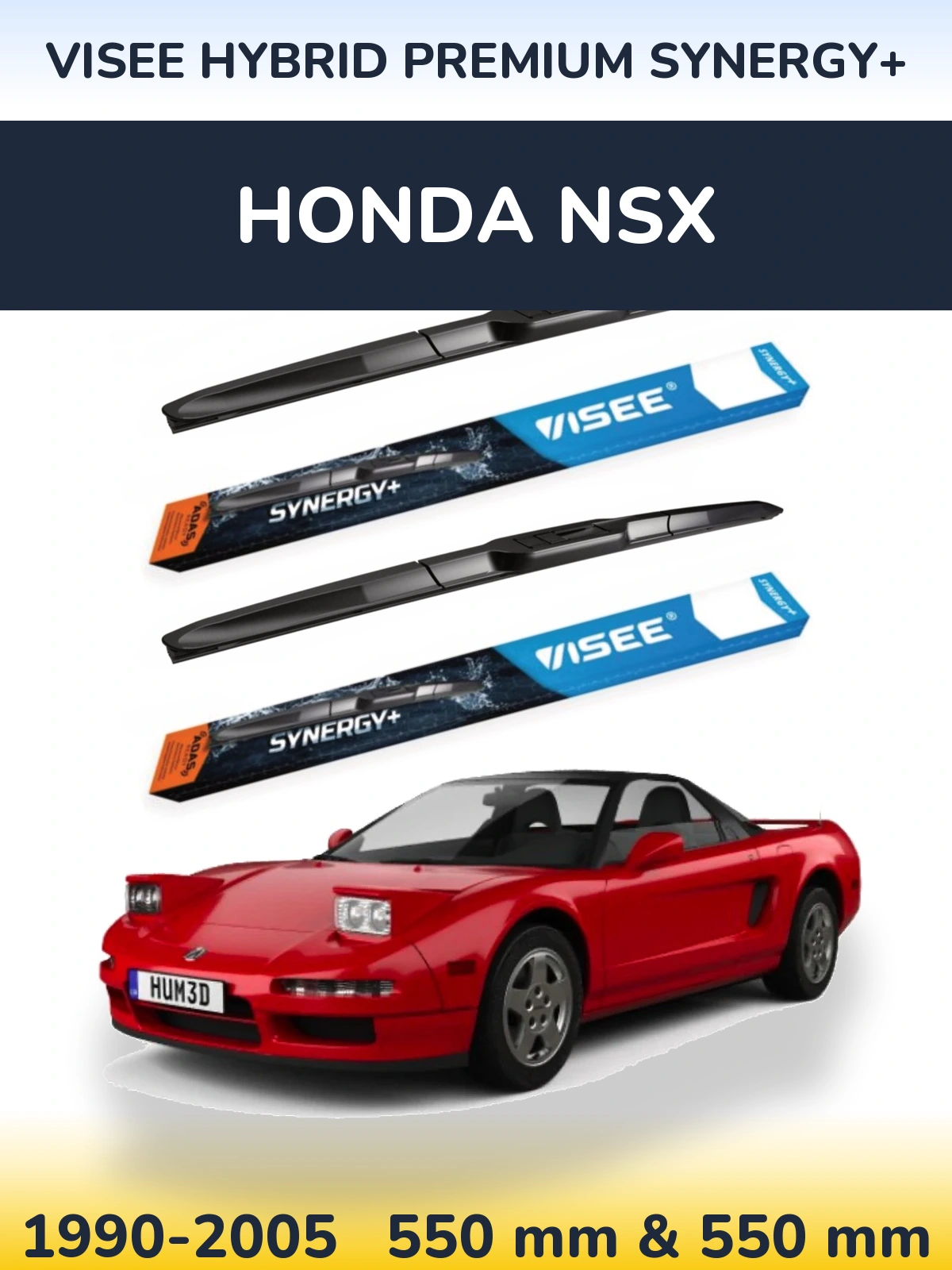 Torkarblad VISEE HYBRID PREMIUM SYNERGY+ för Honda NSX