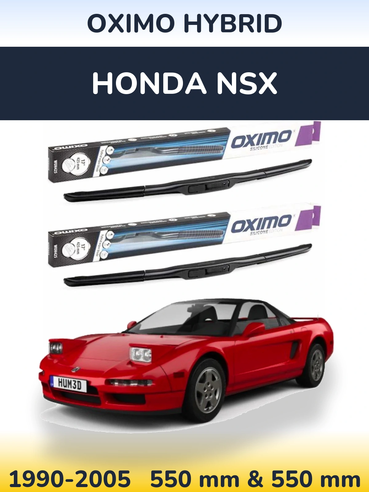 Torkarblad Oximo Hybrid för Honda NSX