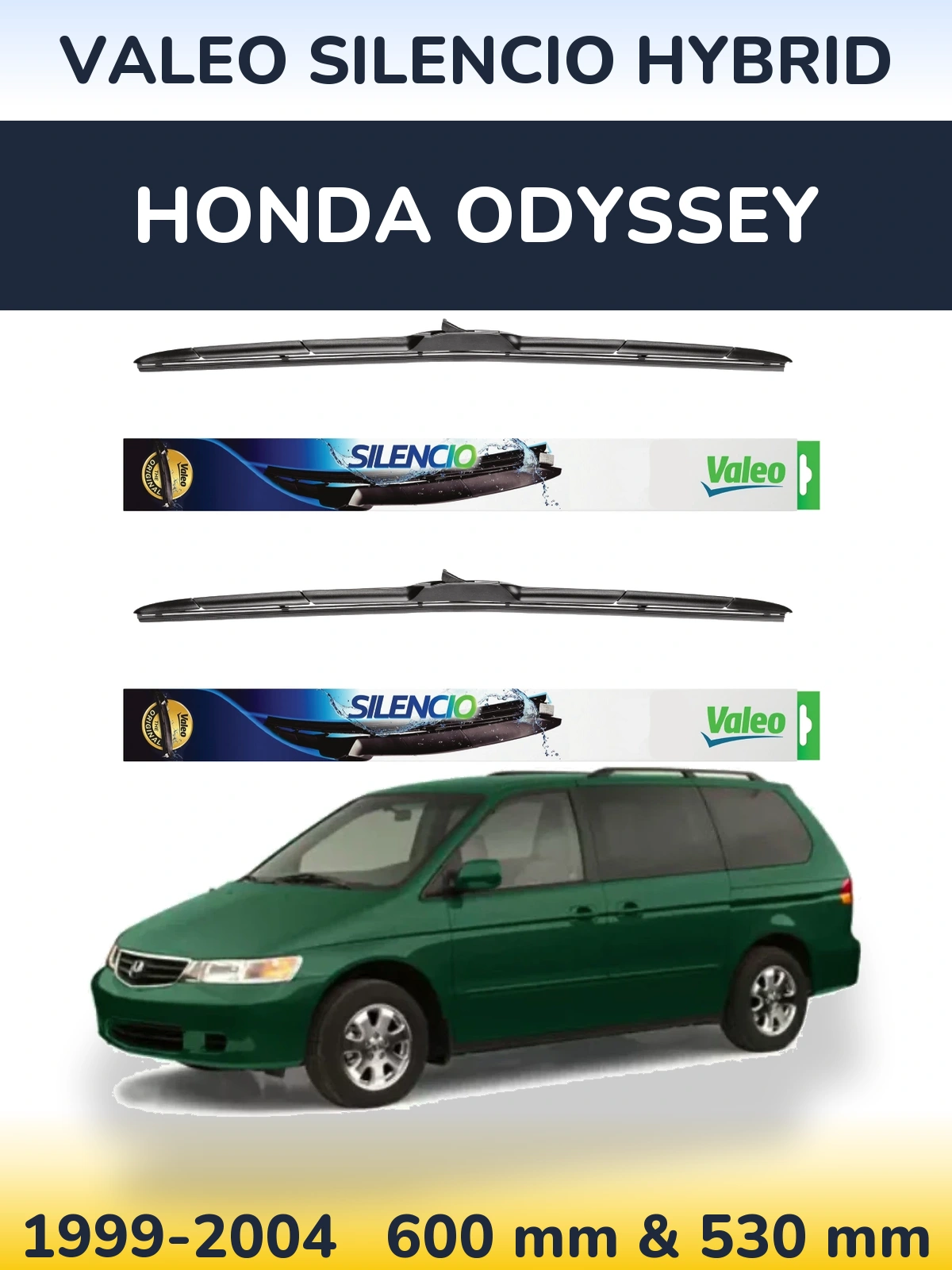 Torkarblad Valeo Silencio Hybrid för Honda Odyssey