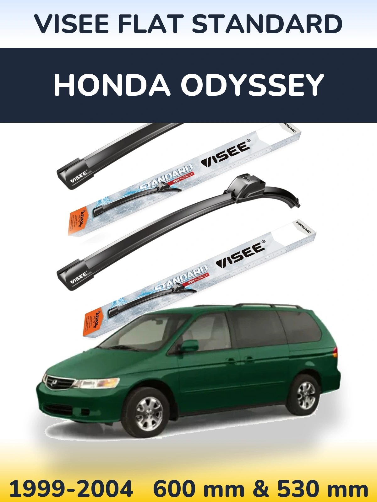 Torkarblad VISEE FLAT STANDARD för Honda Odyssey