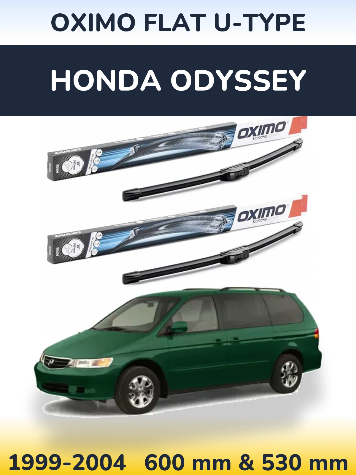 Torkarblad Oximo Flat U-type för Honda Odyssey