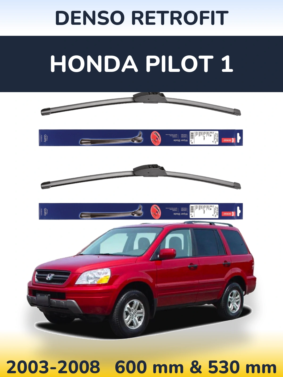 Torkarblad Denso Retrofit för Honda Pilot 1