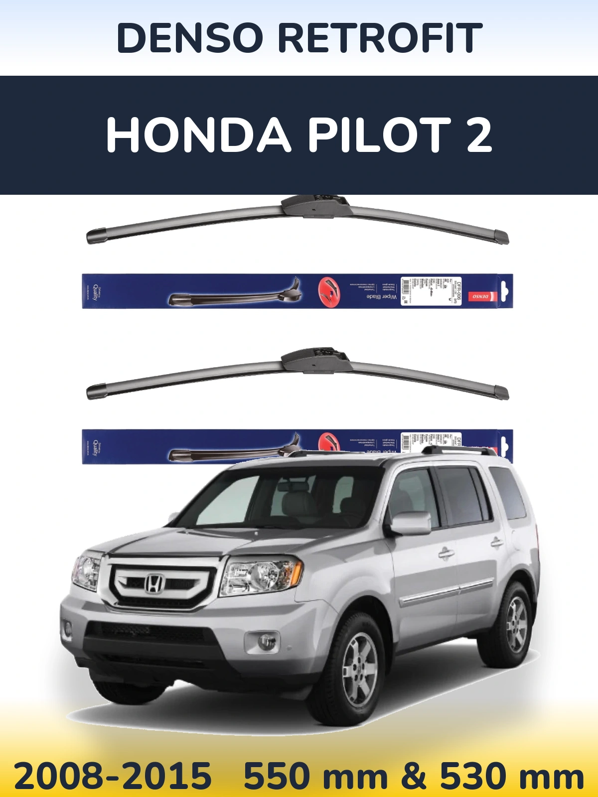 Torkarblad Denso Retrofit för Honda Pilot 2