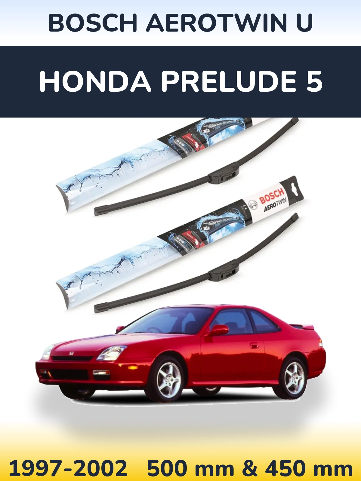 Torkarblad BOSCH AeroTwin U för Honda Prelude 5