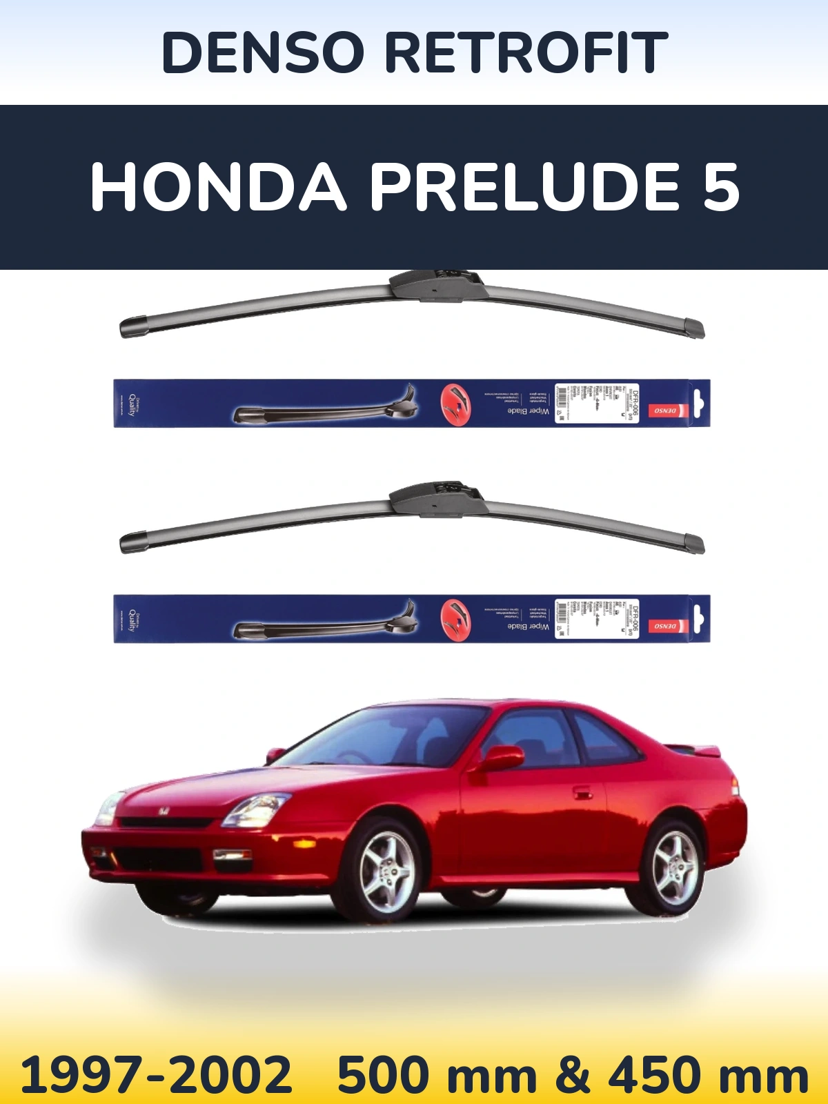 Torkarblad Denso Retrofit för Honda Prelude 5