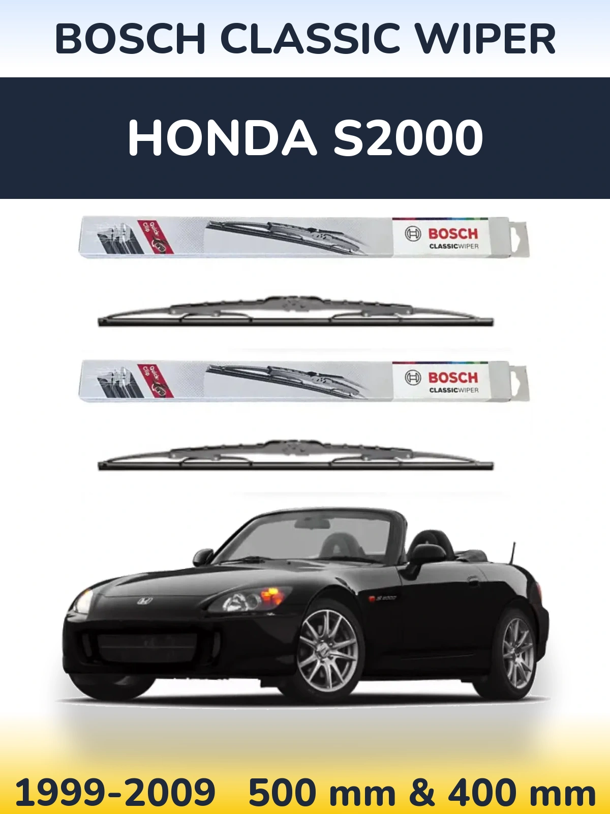 Torkarblad BOSCH Classic Wiper för Honda S2000