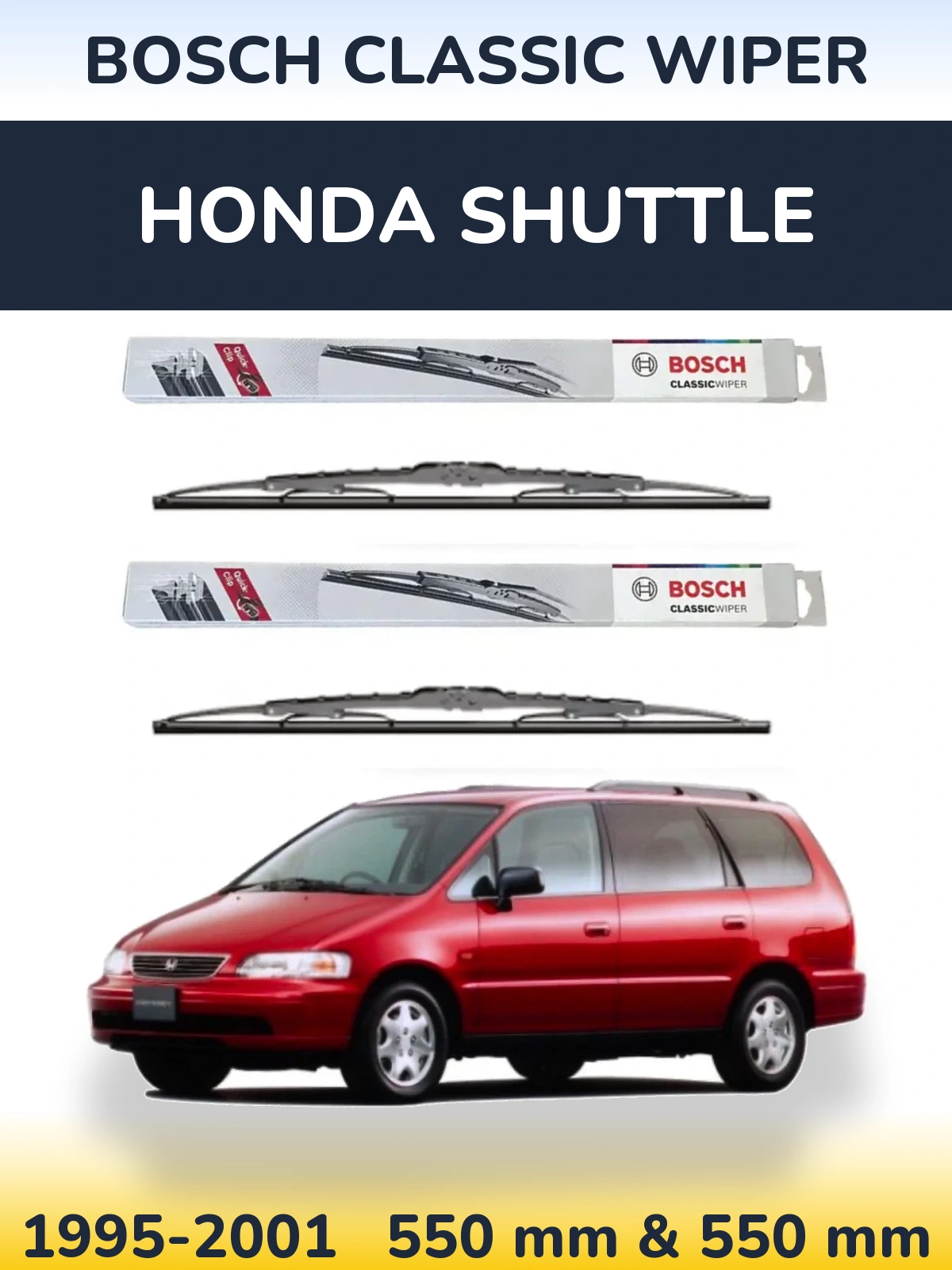 Torkarblad BOSCH Classic Wiper för Honda Shuttle