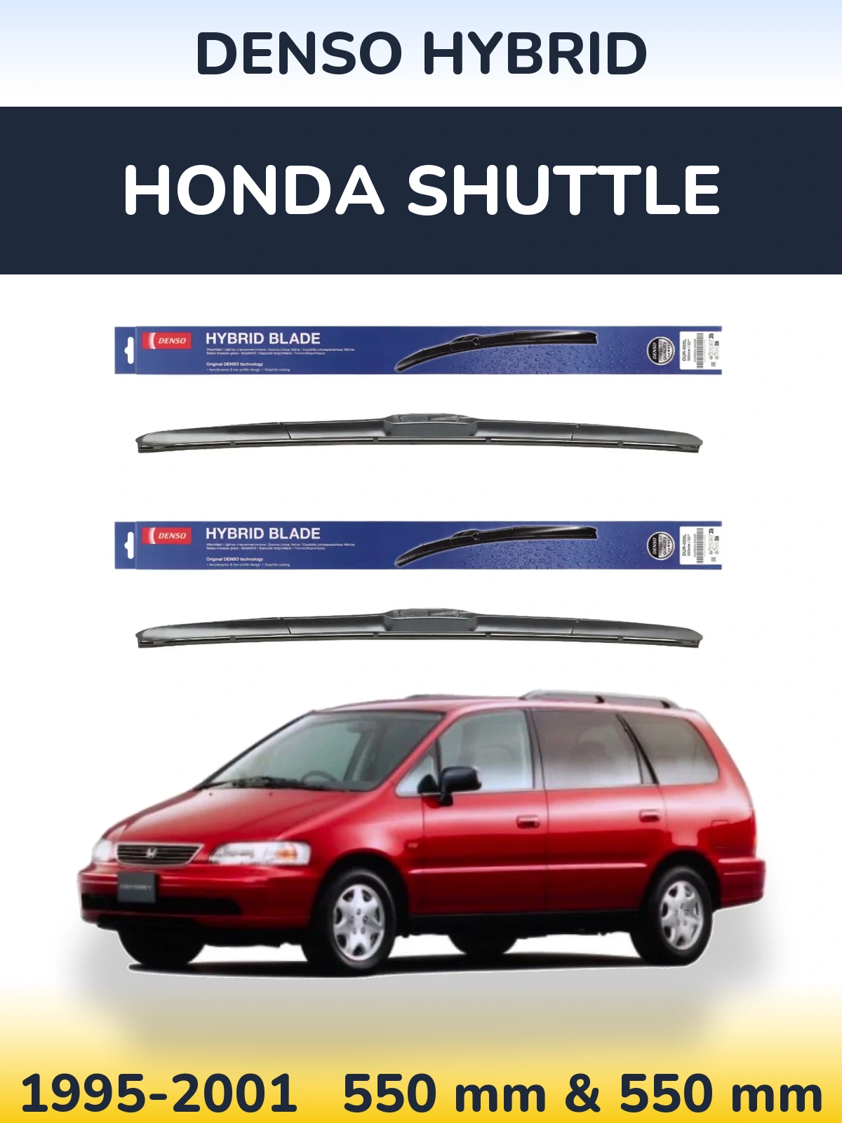 Torkarblad Denso Hybrid för Honda Shuttle