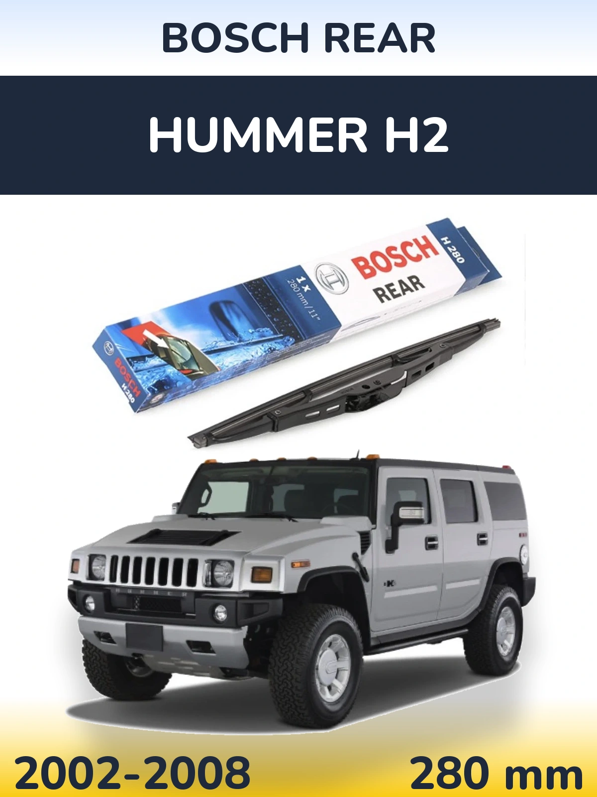 Torkarblad BOSCH Rear för Hummer H2