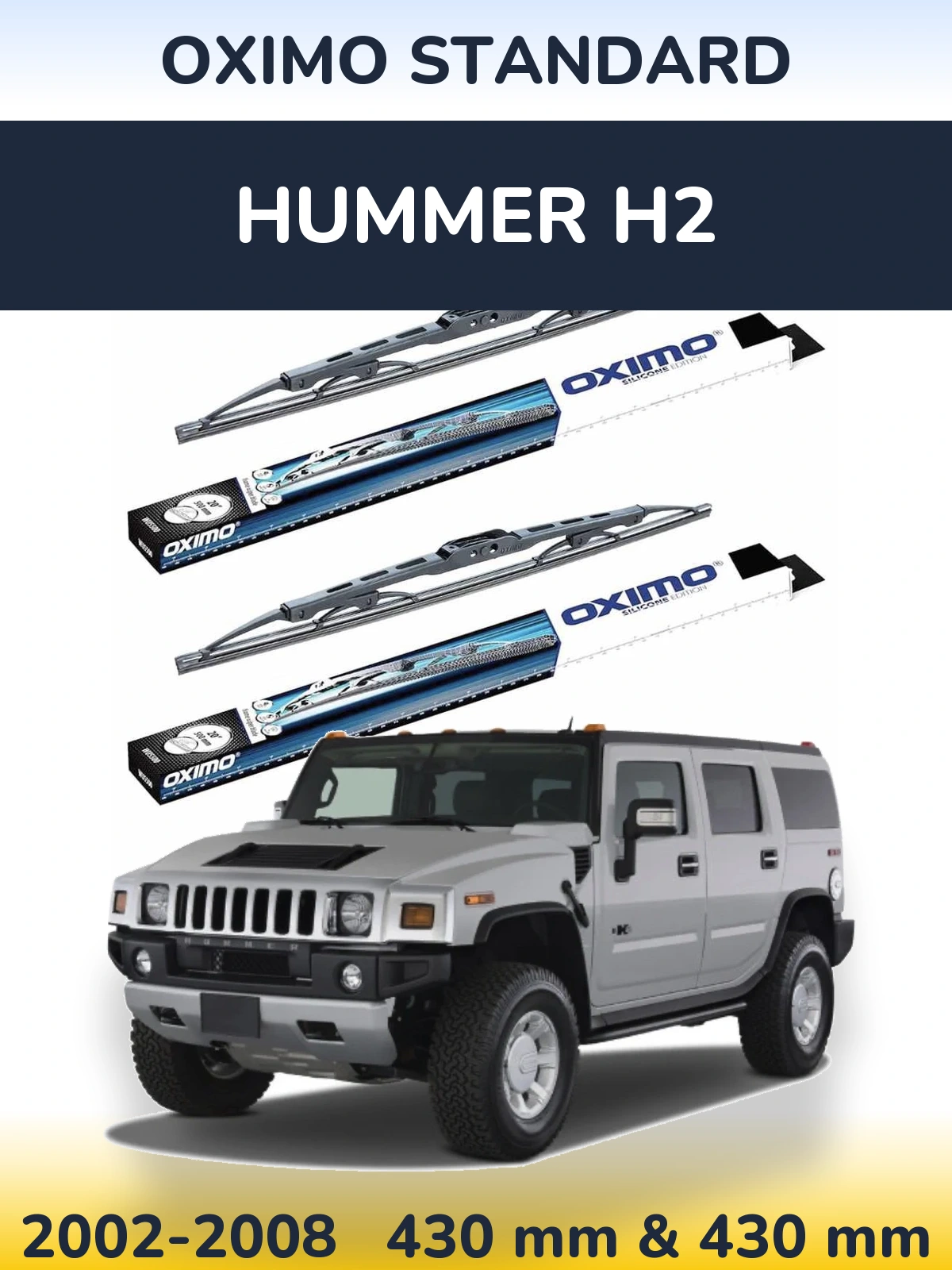 Torkarblad Oximo Standard för Hummer H2