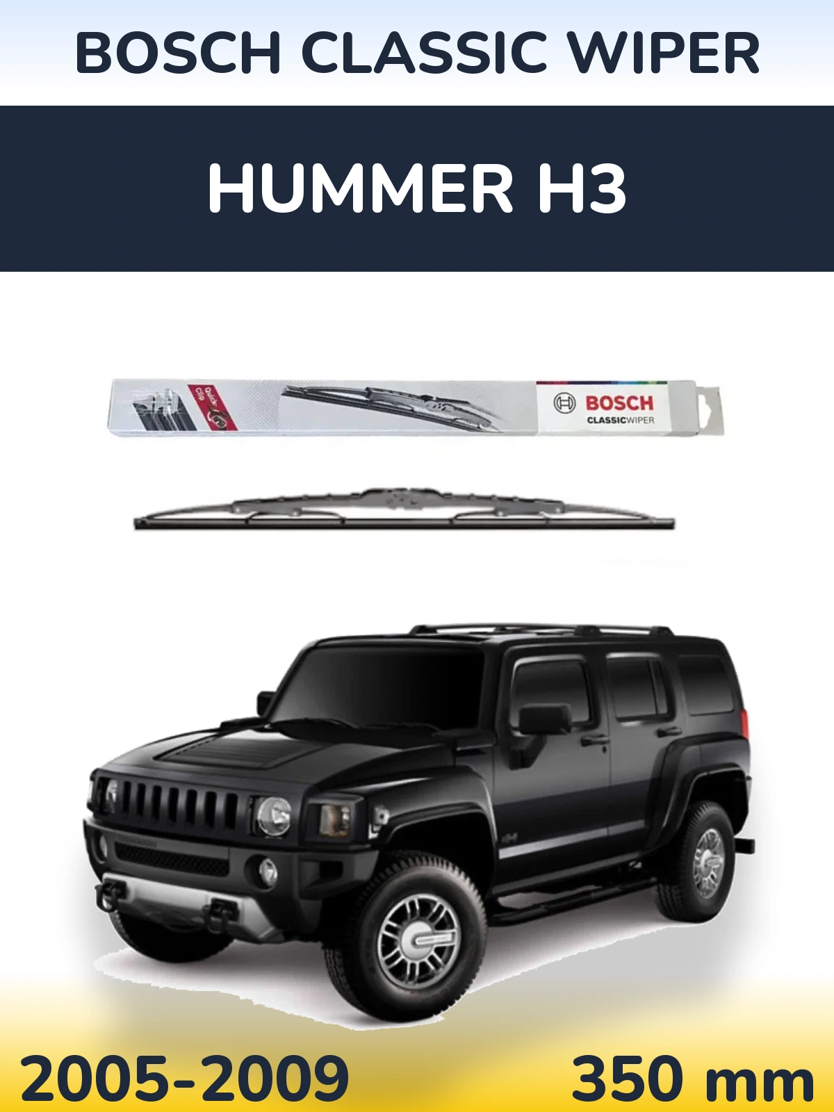 Torkarblad BOSCH Classic Wiper för Hummer H3
