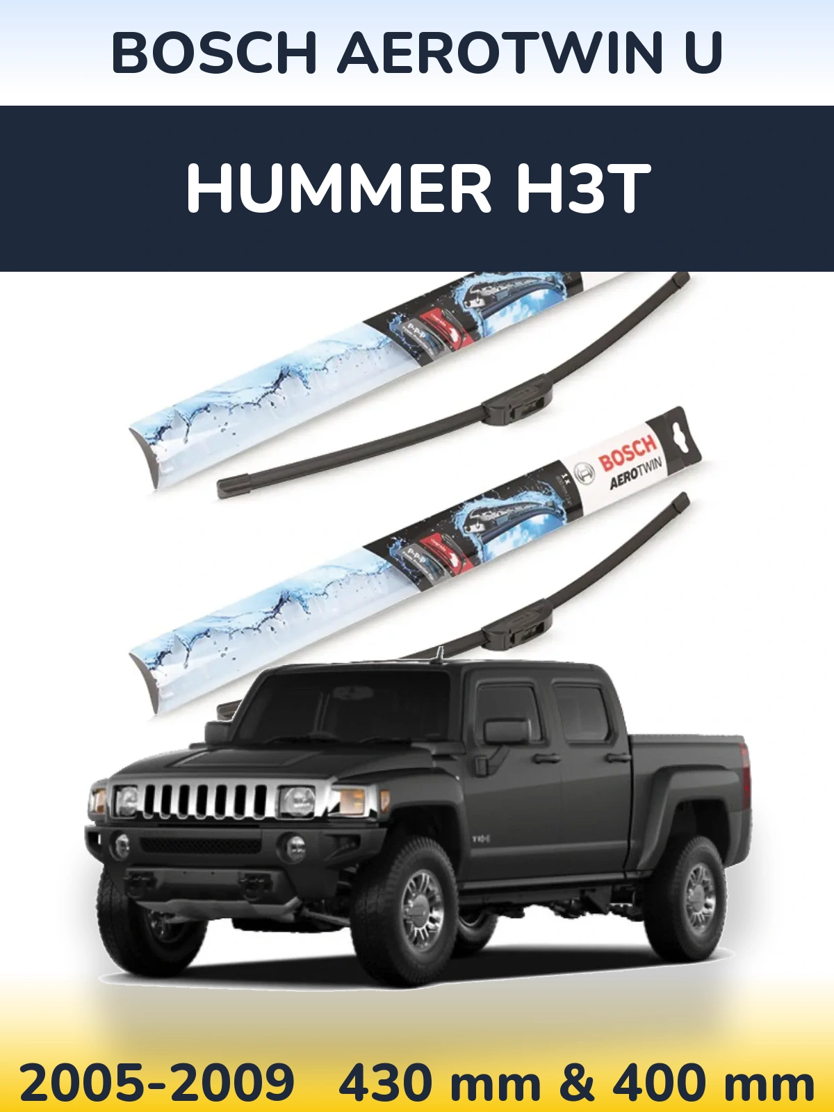 Torkarblad BOSCH AeroTwin U för Hummer H3T